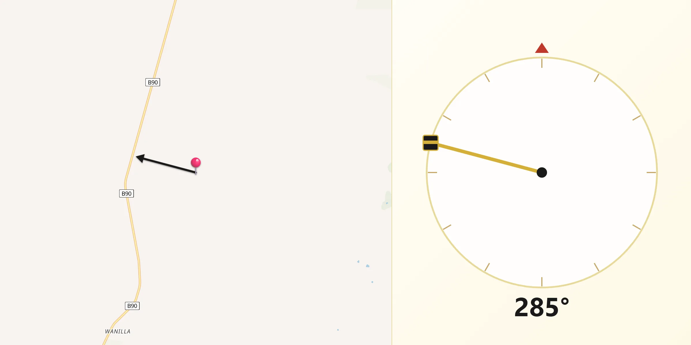 Qibla Direction from Lower Eyre Peninsula