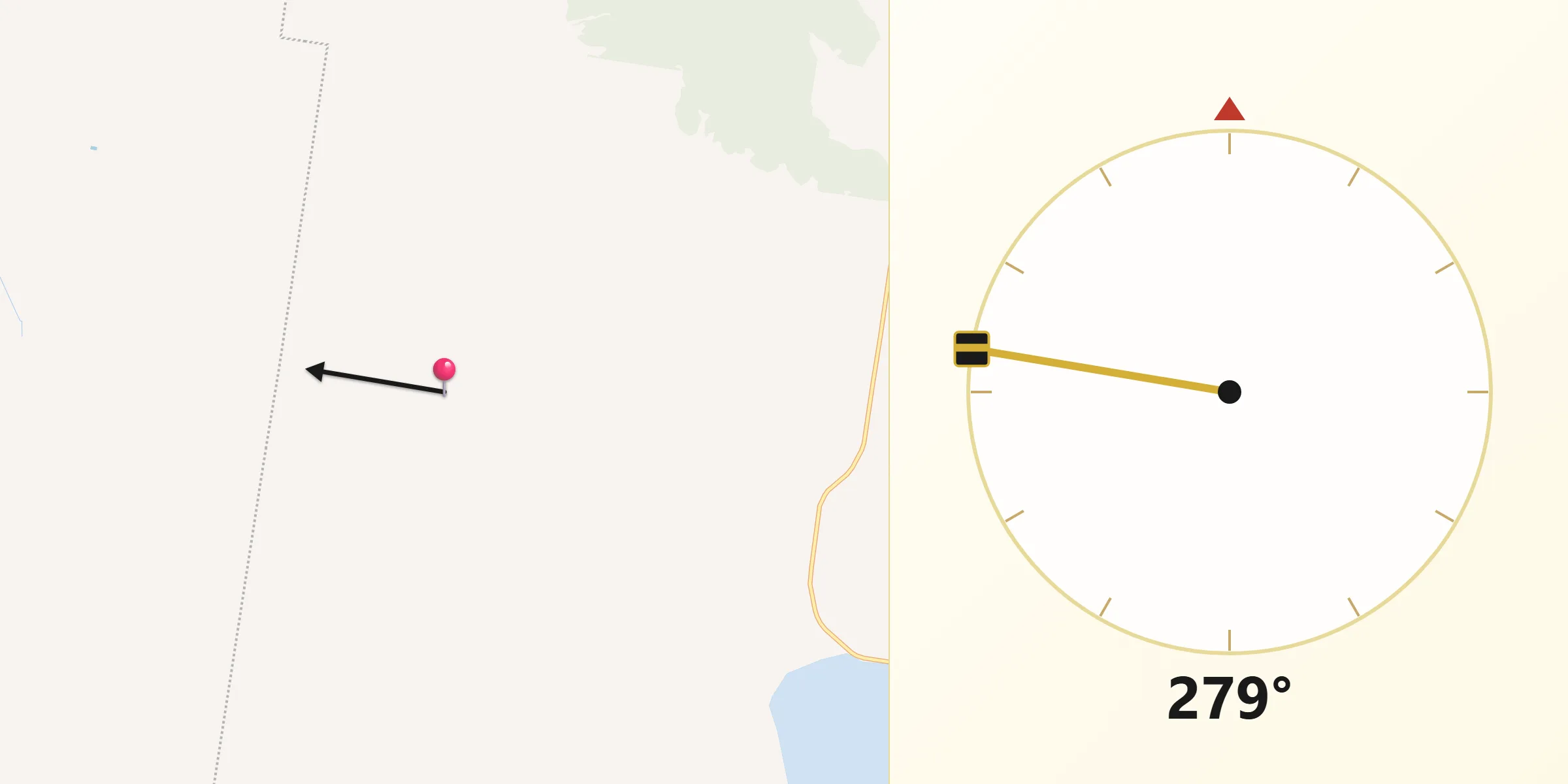 Qibla Direction from Narrandera