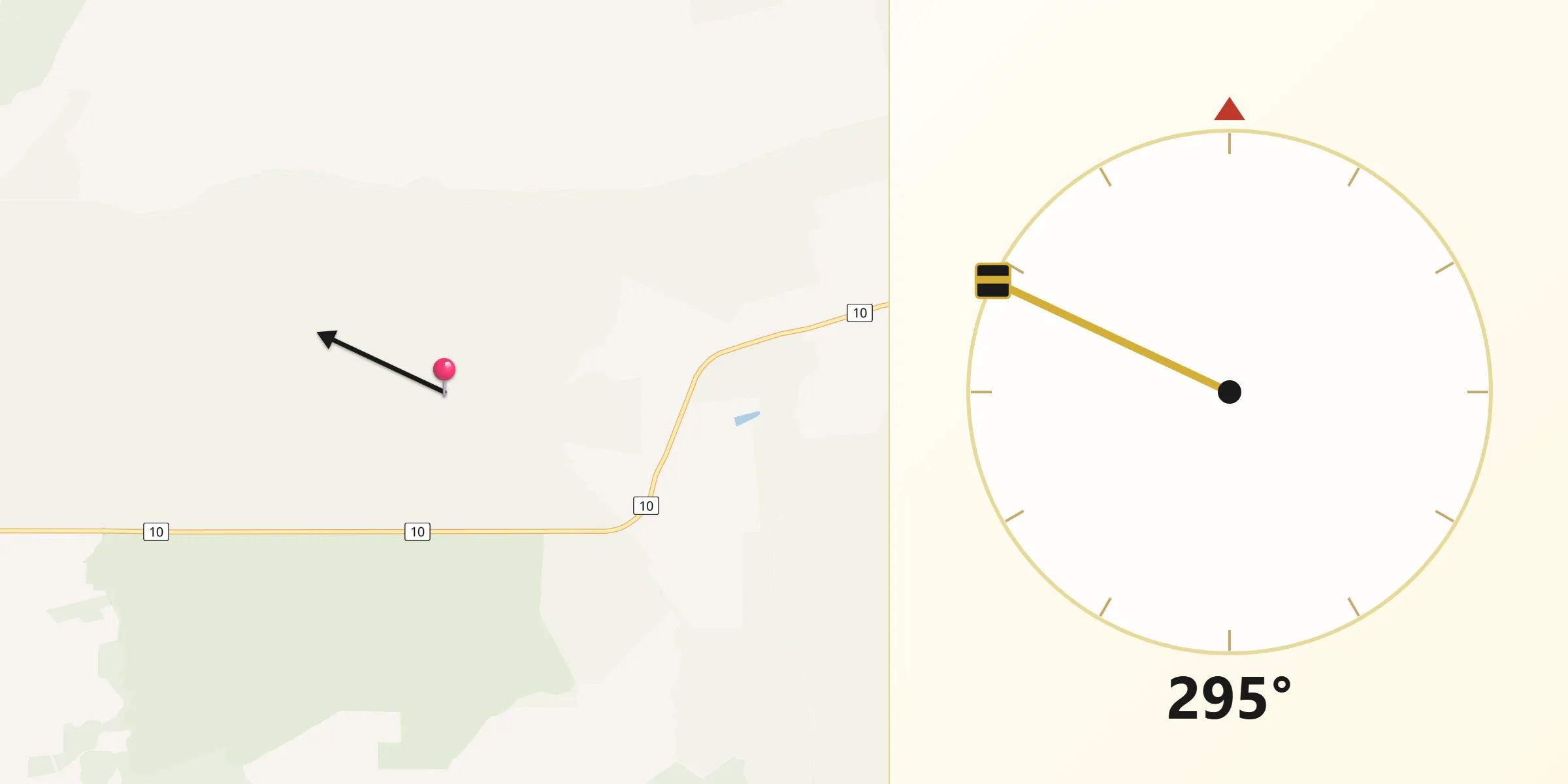 Qibla Direction from Manjimup