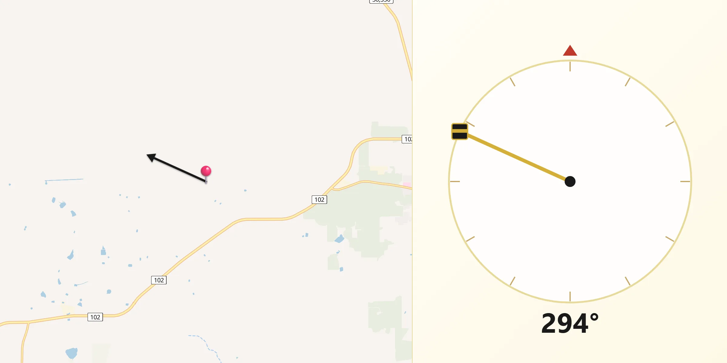 Qibla Direction from Plantagenet Shire