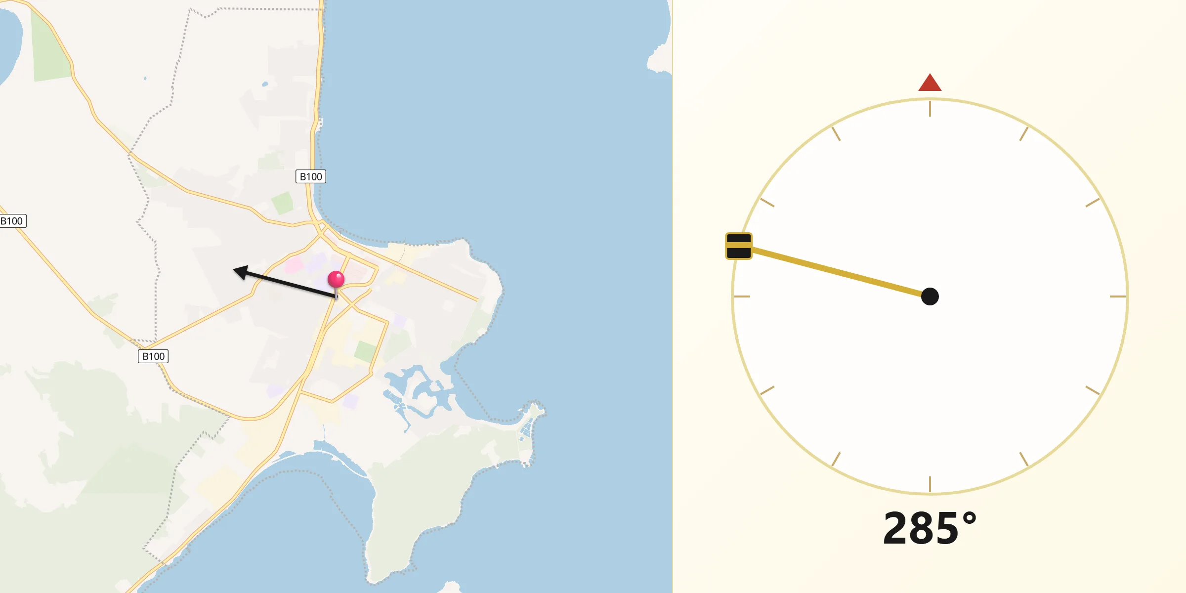Qibla Direction from Port Lincoln