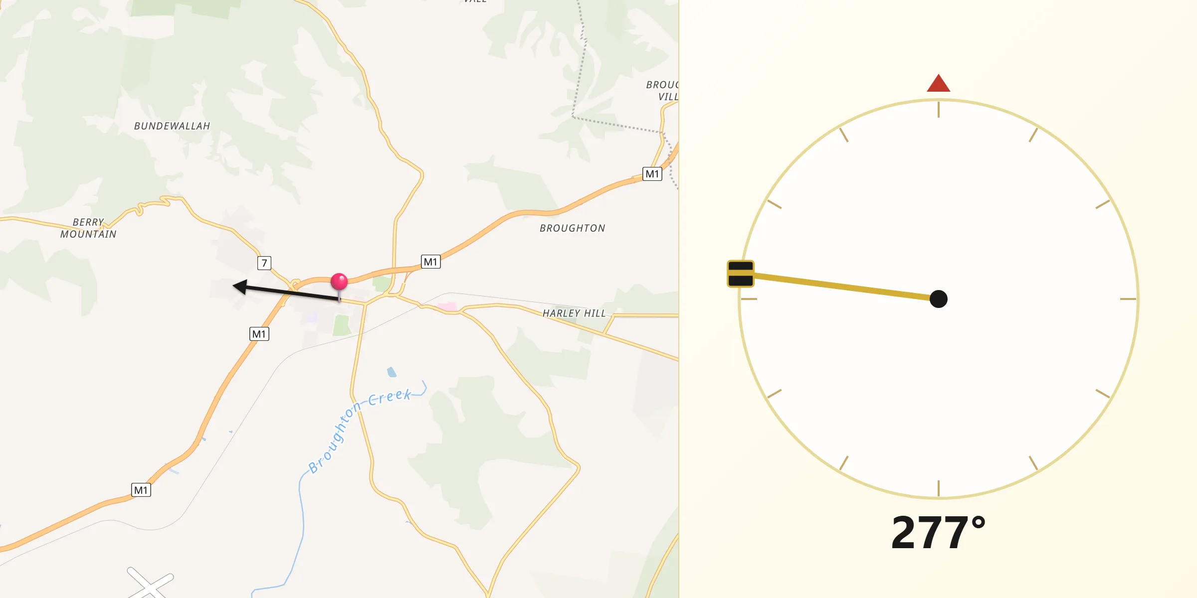Qibla Direction from Berry