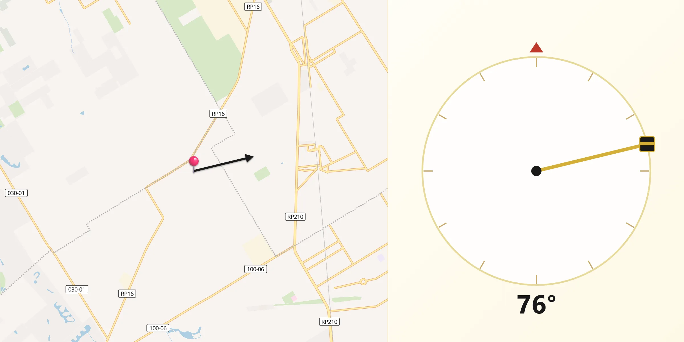 Dirección de la Qibla desde Florencio Varela