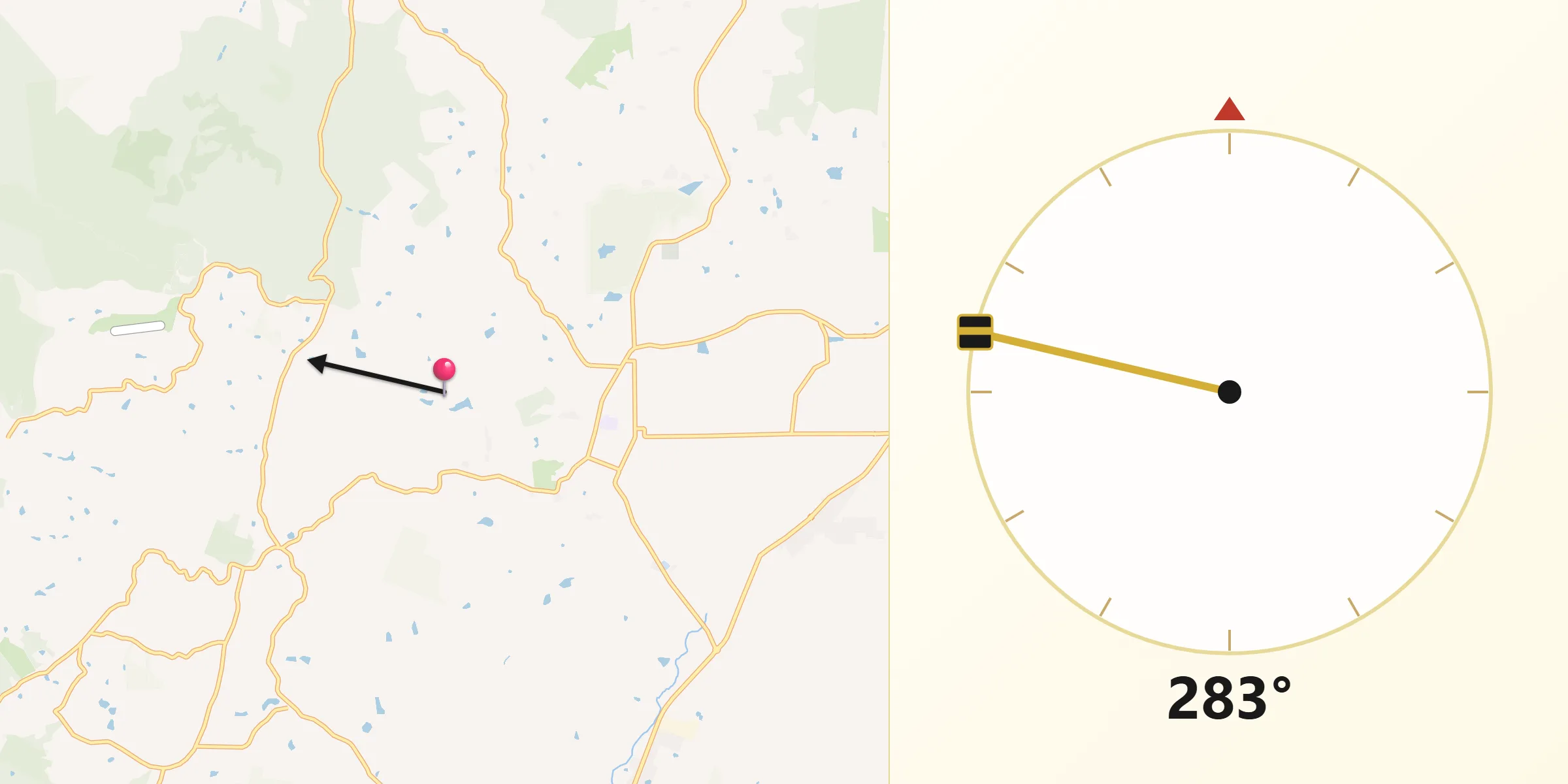 Qibla Direction from Adelaide Hills