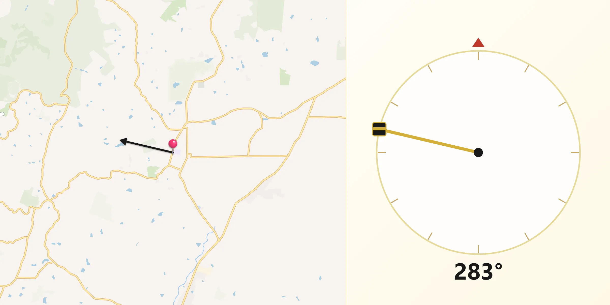 Qibla Direction from Lobethal
