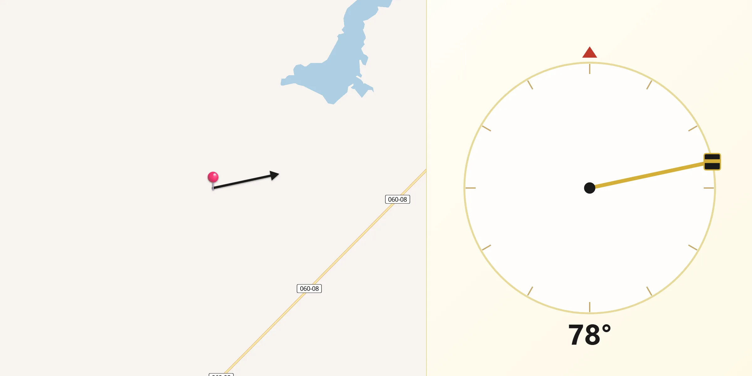 Dirección de la Qibla desde General Viamonte