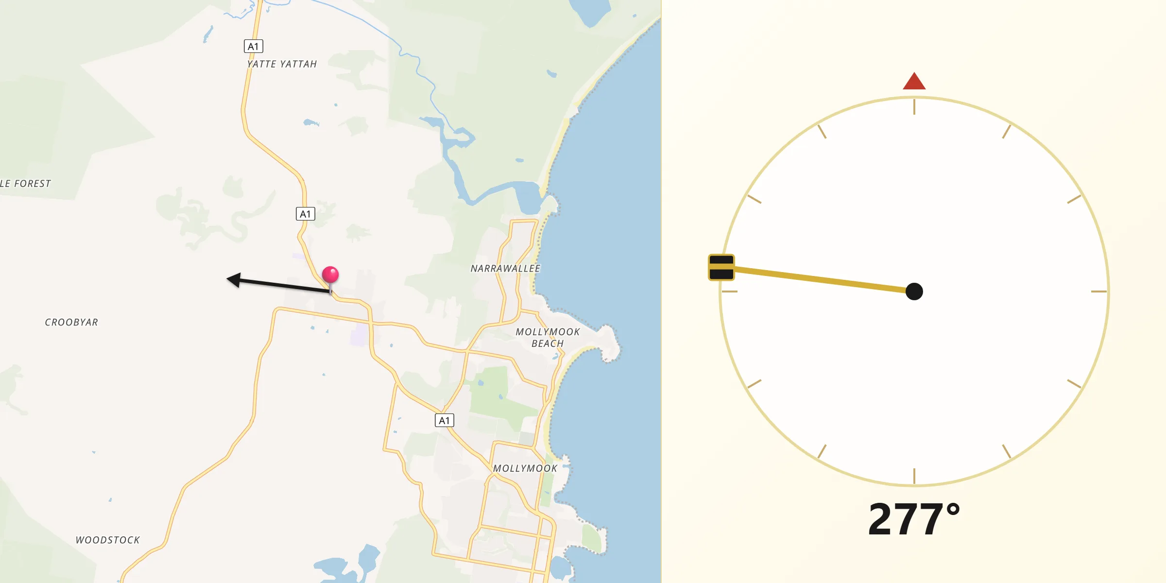 Qibla Direction from Milton