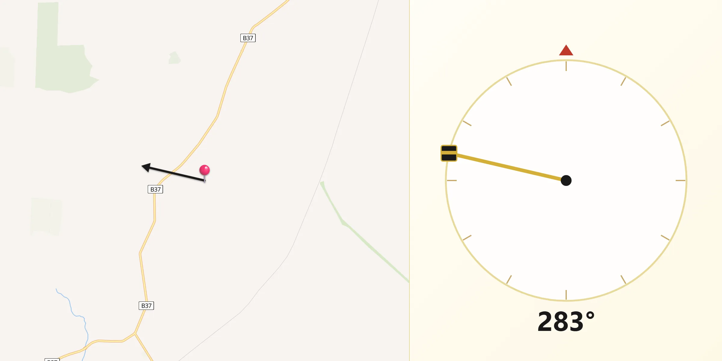 Qibla Direction from Alexandrina