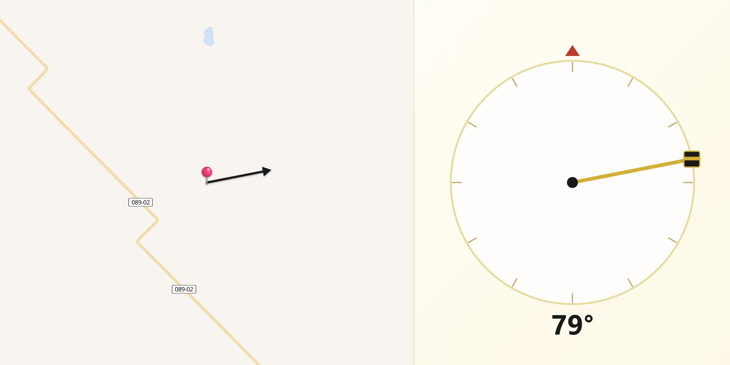 Dirección de la Qibla desde Carlos Tejedor