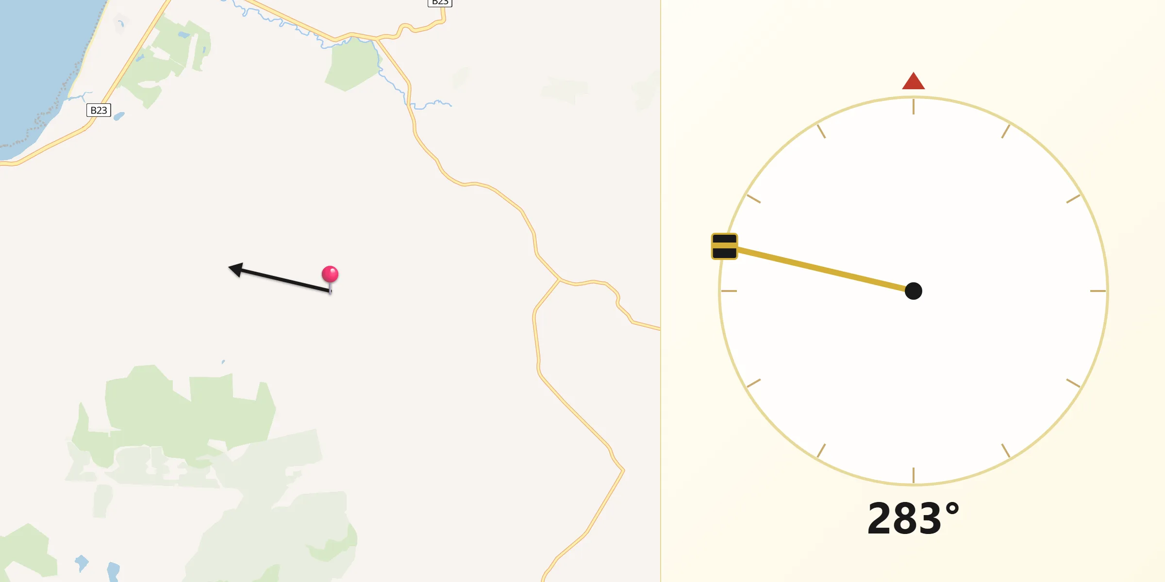 Qibla Direction from Yankalilla
