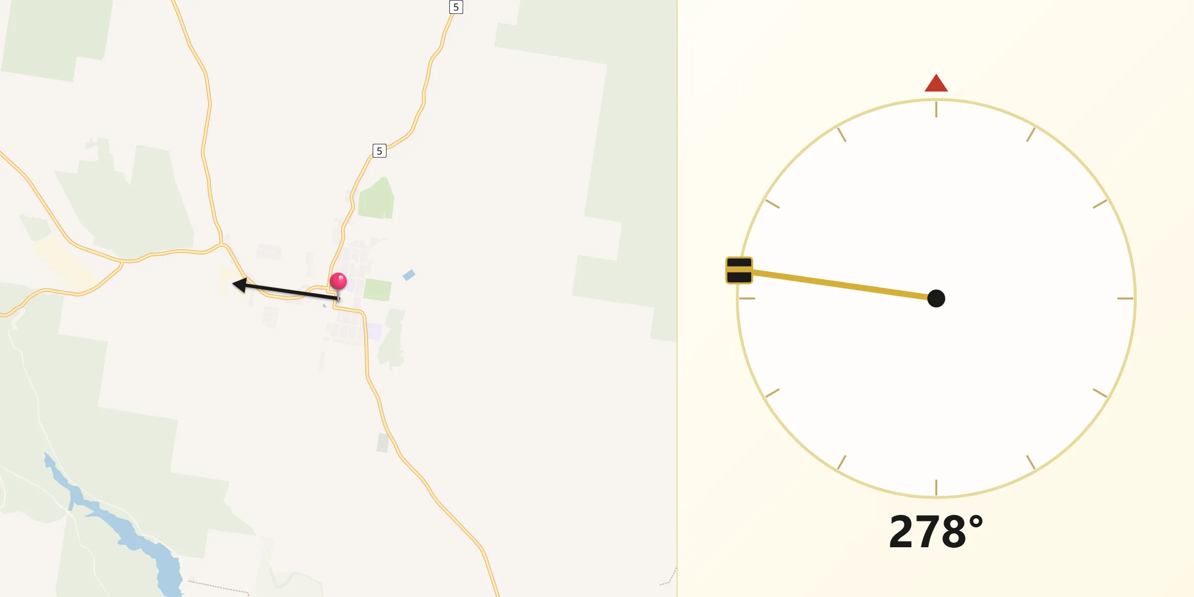 Qibla Direction from Tumbarumba
