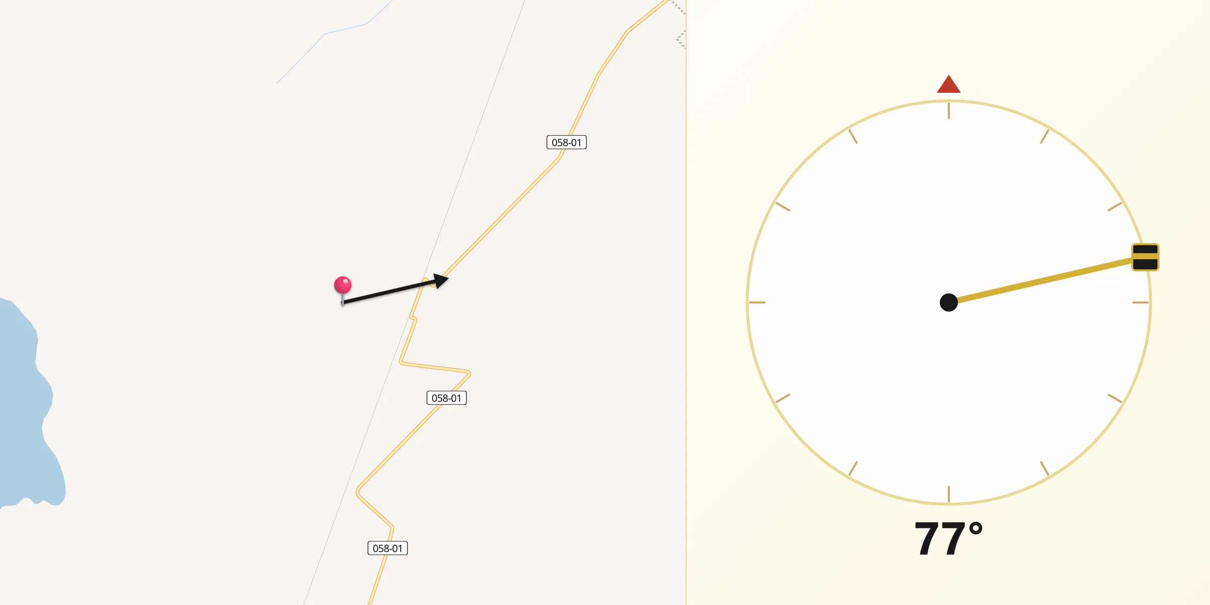 Dirección de la Qibla desde General Belgrano