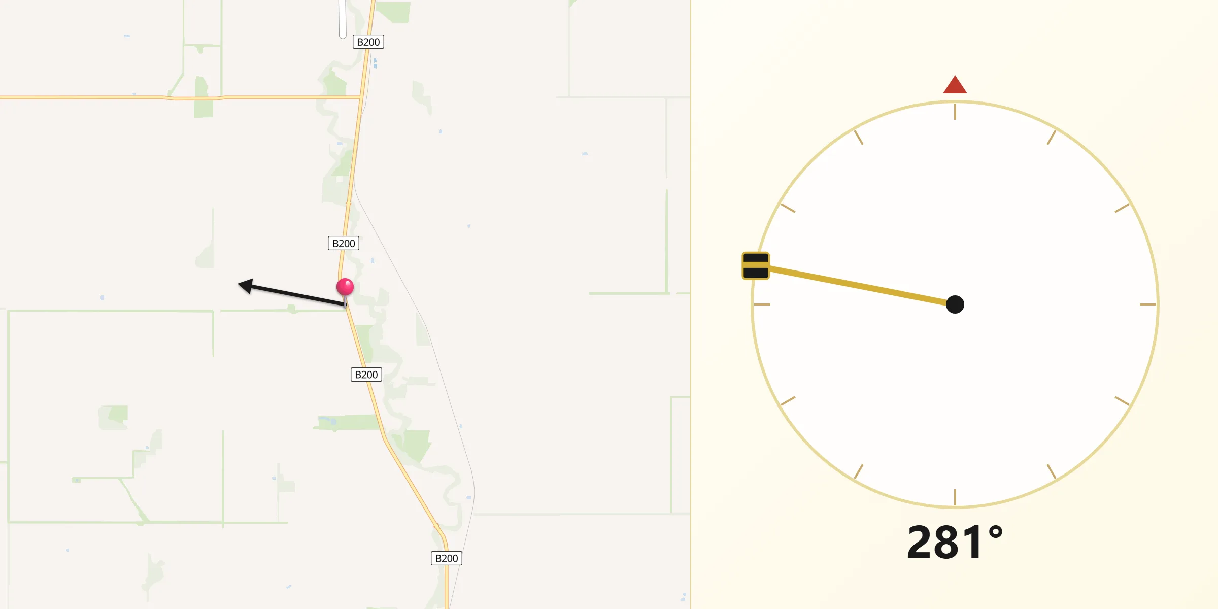 Qibla Direction from Yarriambiack
