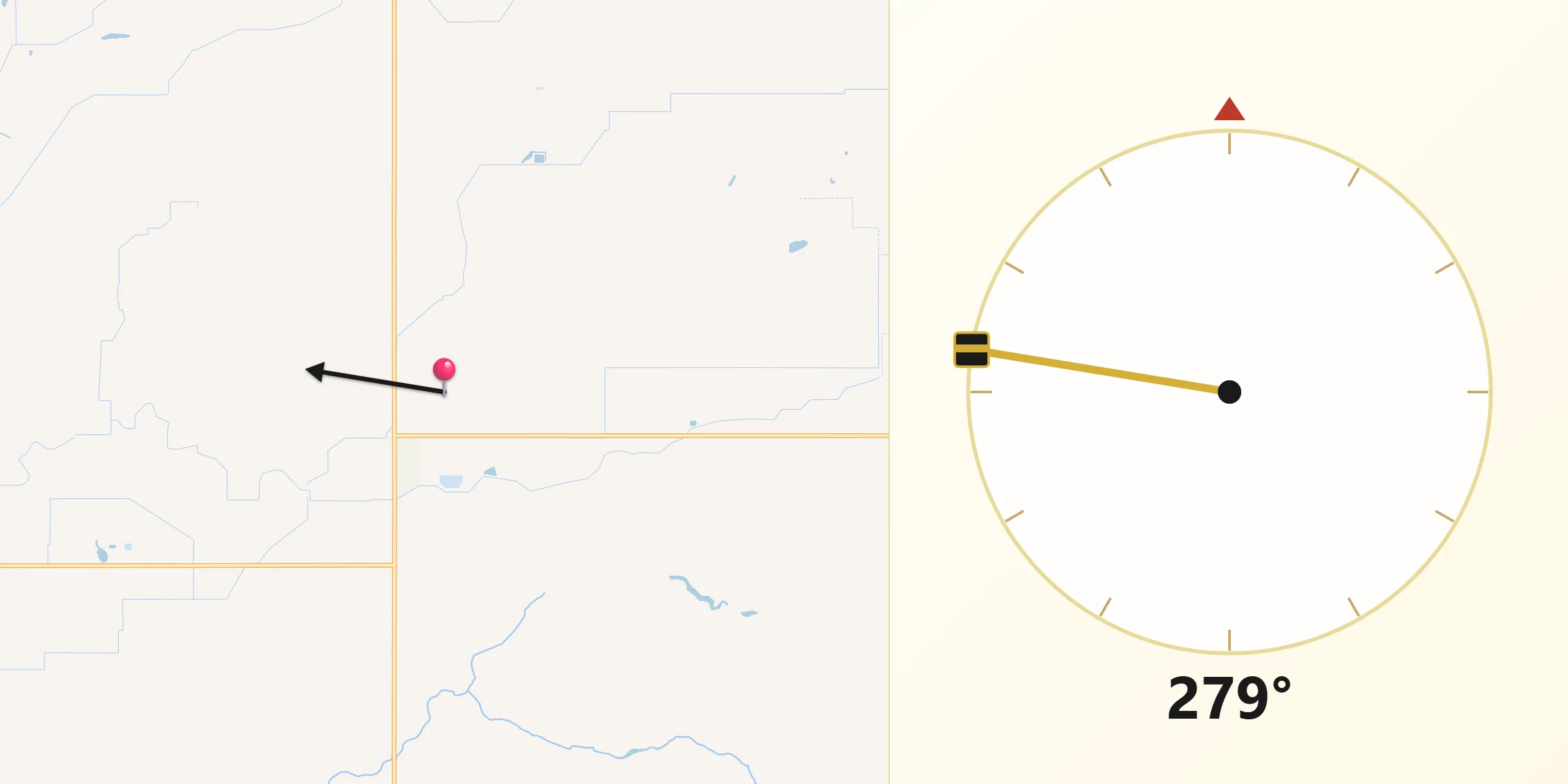 Qibla Direction from Moira