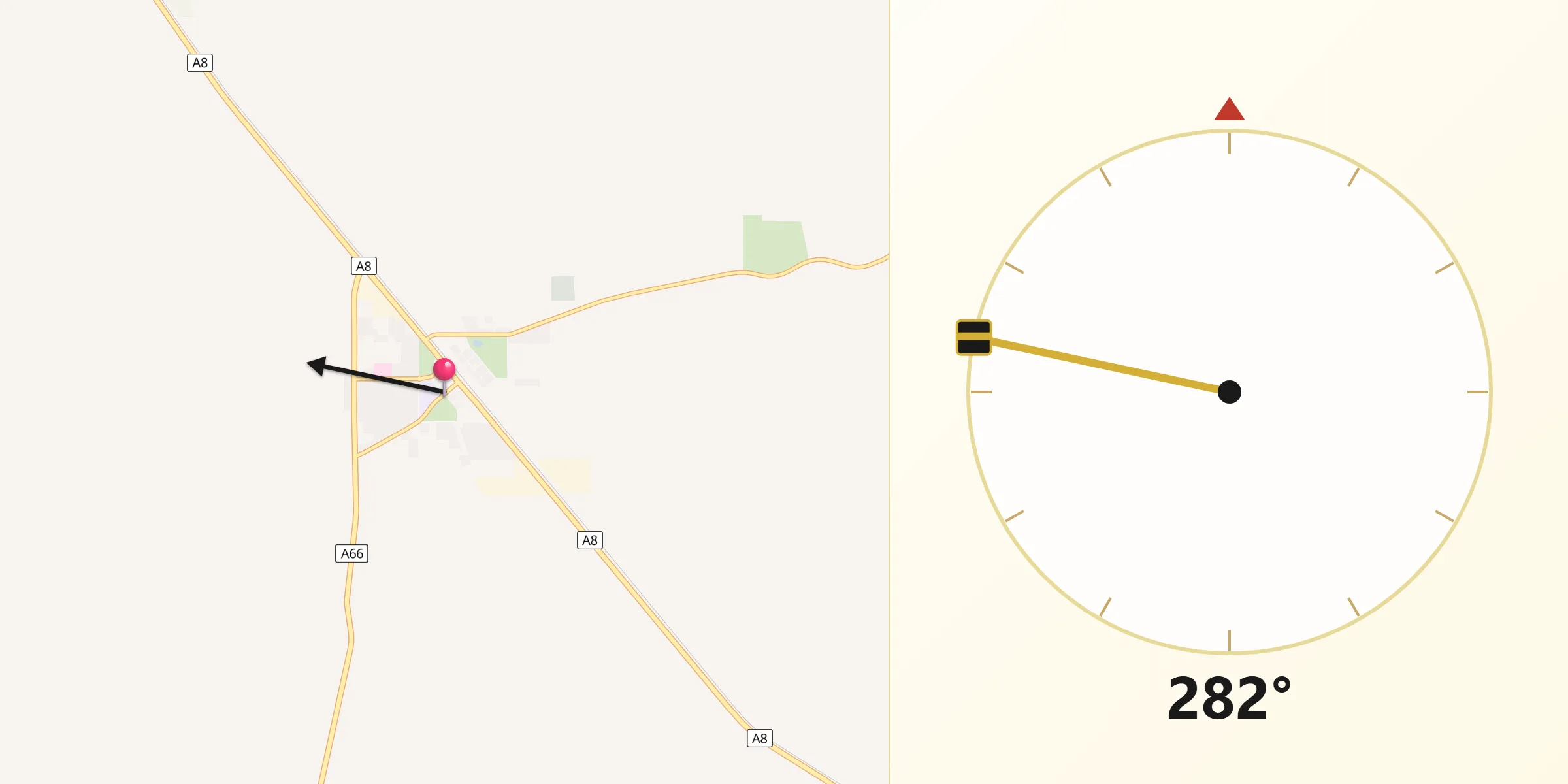 Qibla Direction from Keith