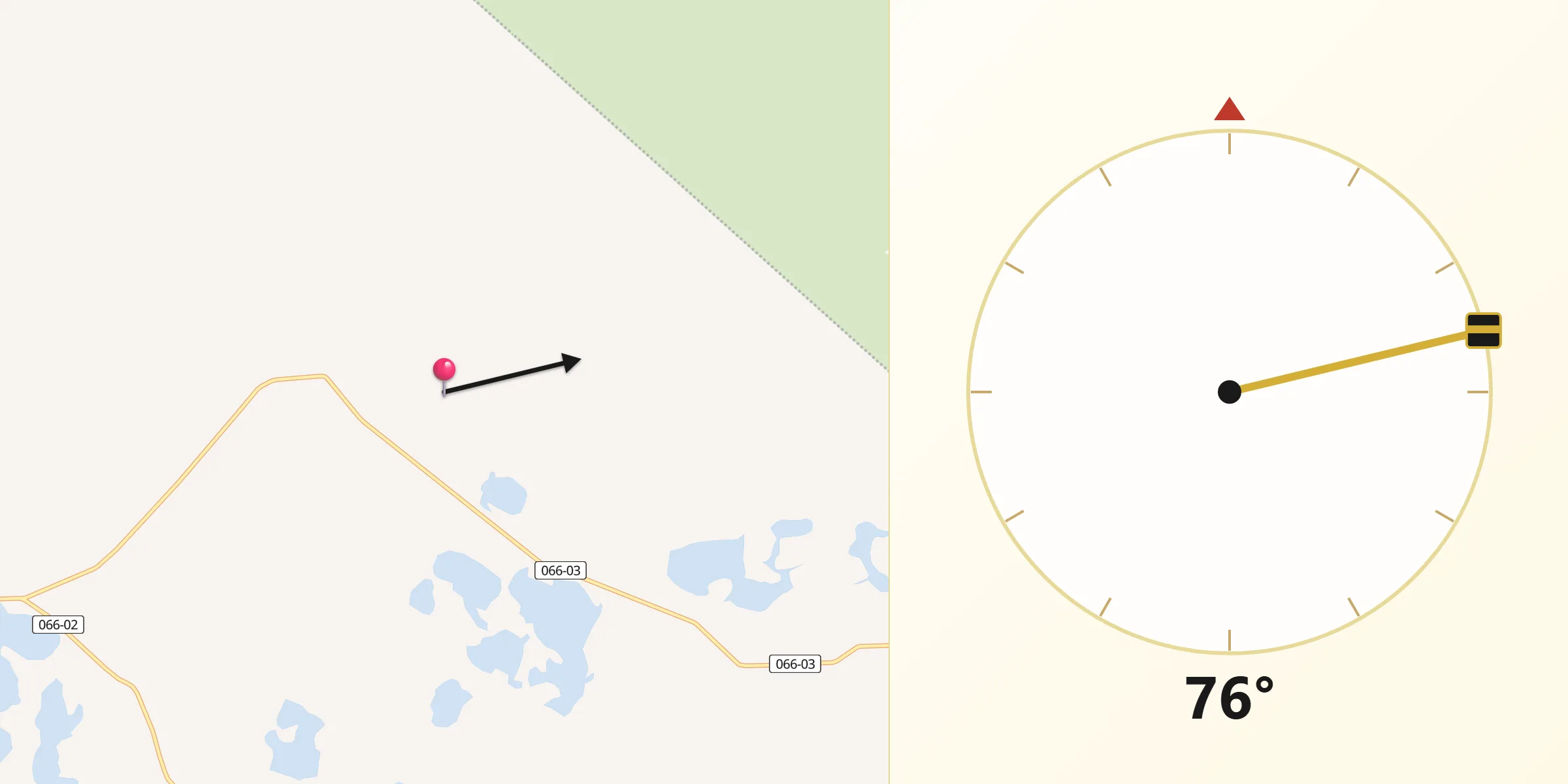 Dirección de la Qibla desde La Costa