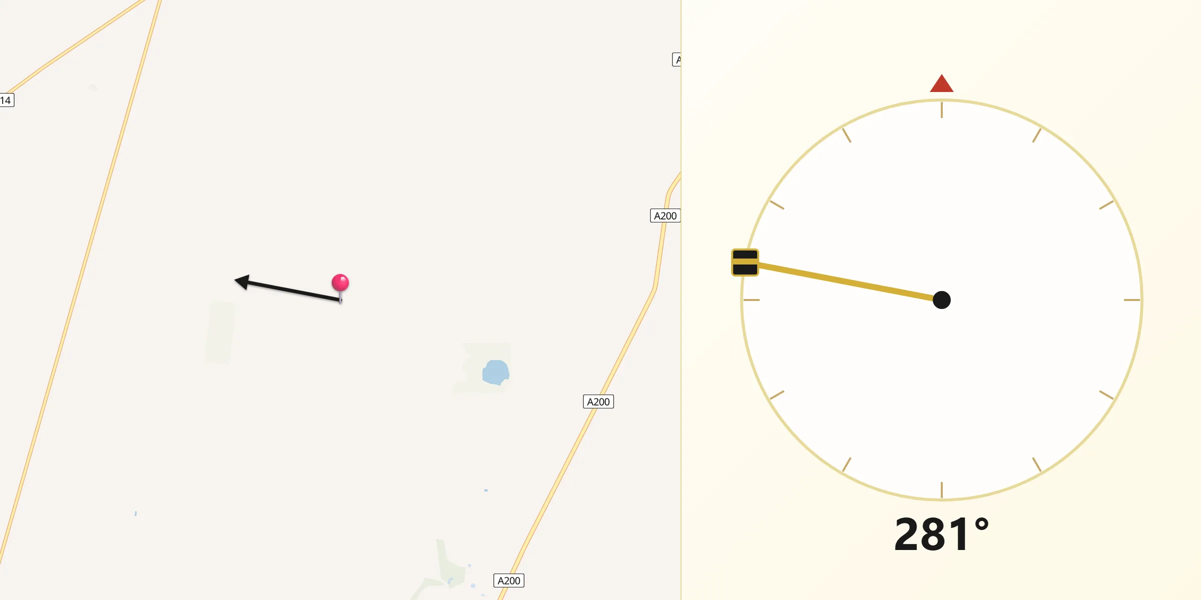 Qibla Direction from Horsham