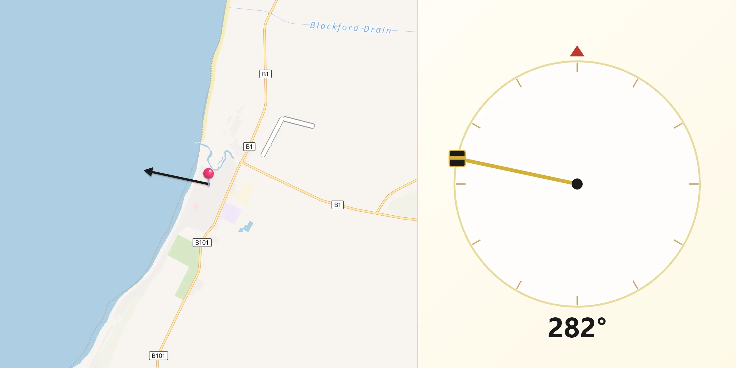 Qibla Direction from Kingston South East