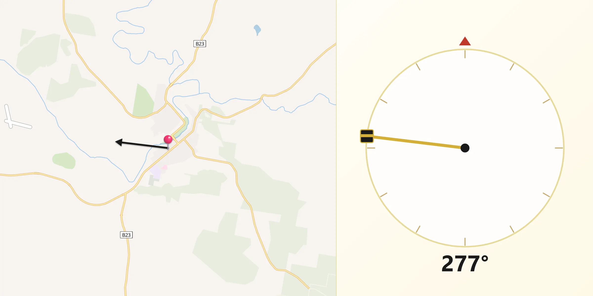 Qibla Direction from Bombala