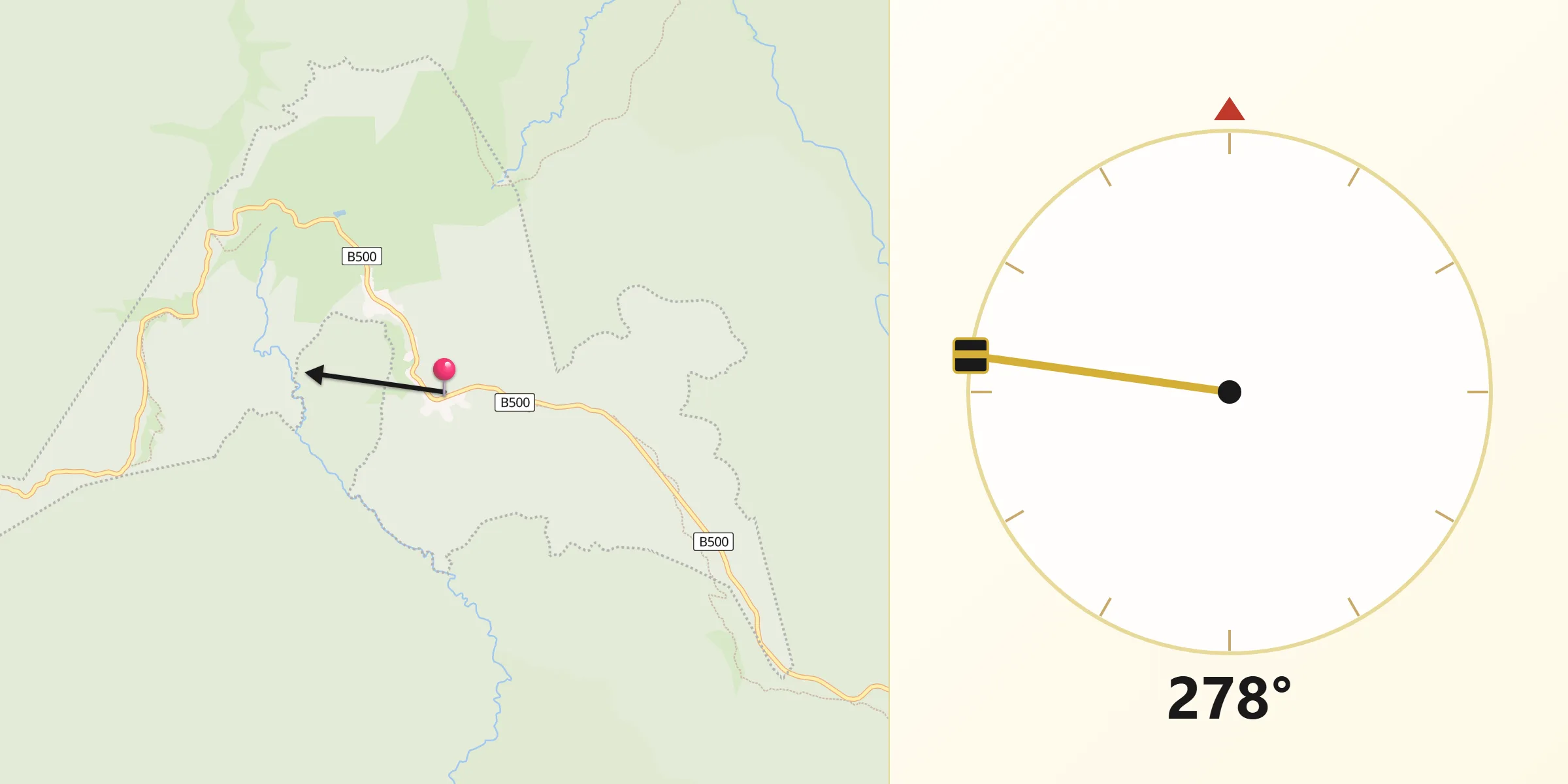 Qibla Direction from Hotham Heights