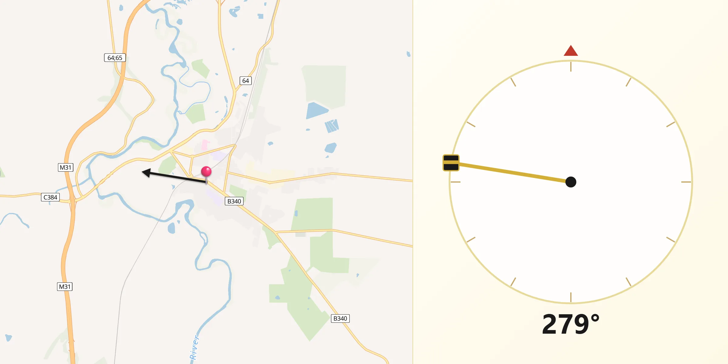 Qibla Direction from Seymour