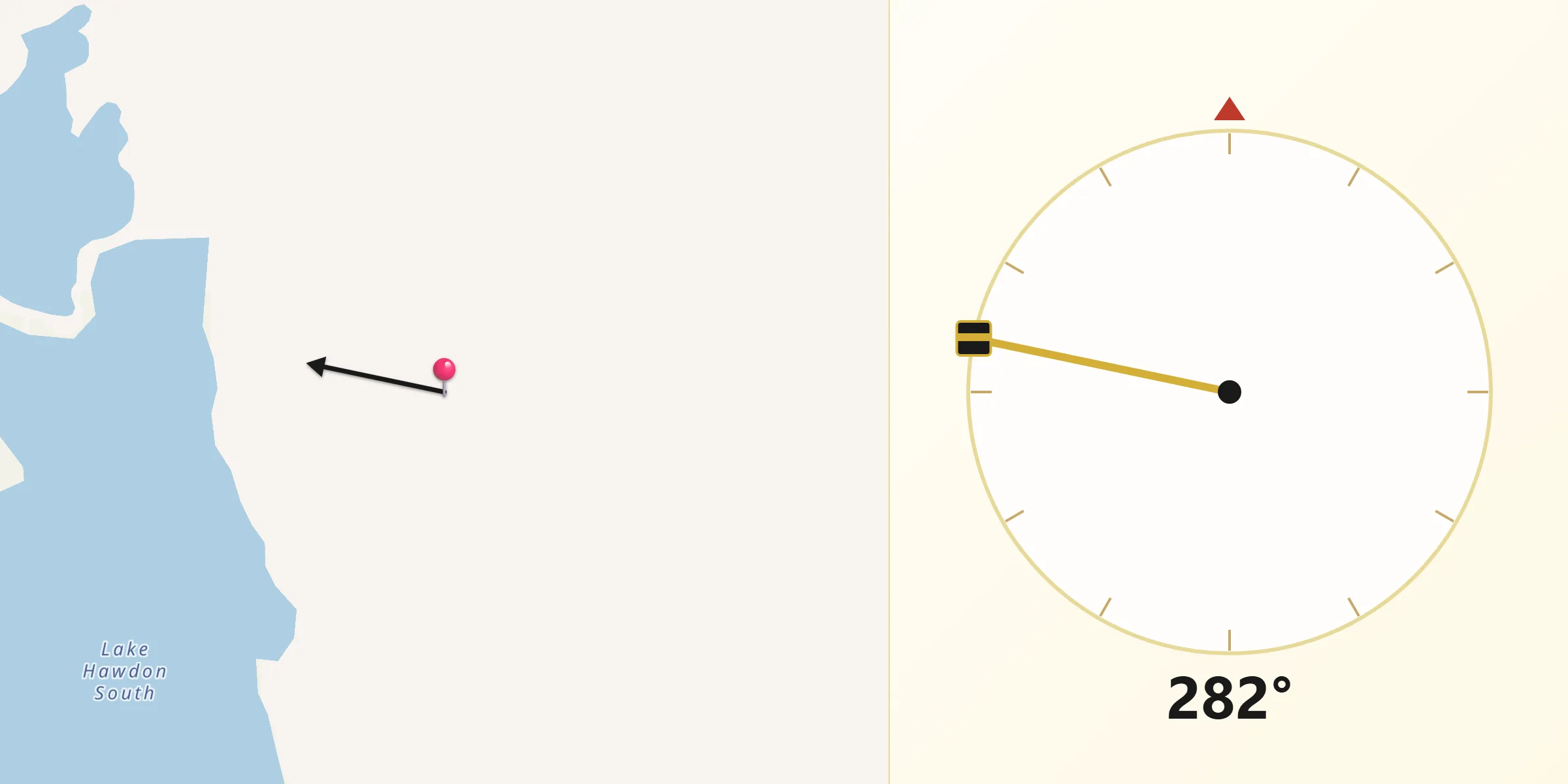 Qibla Direction from Robe