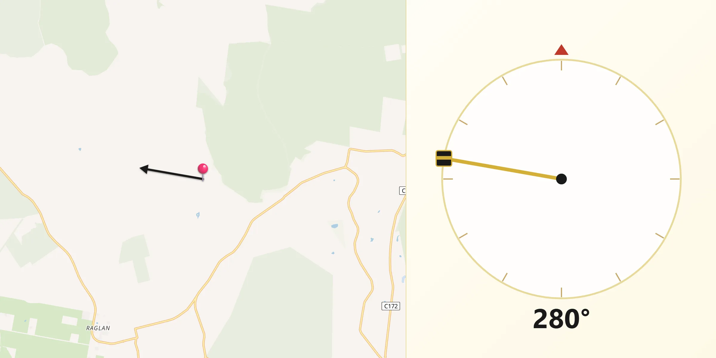 Qibla Direction from Pyrenees