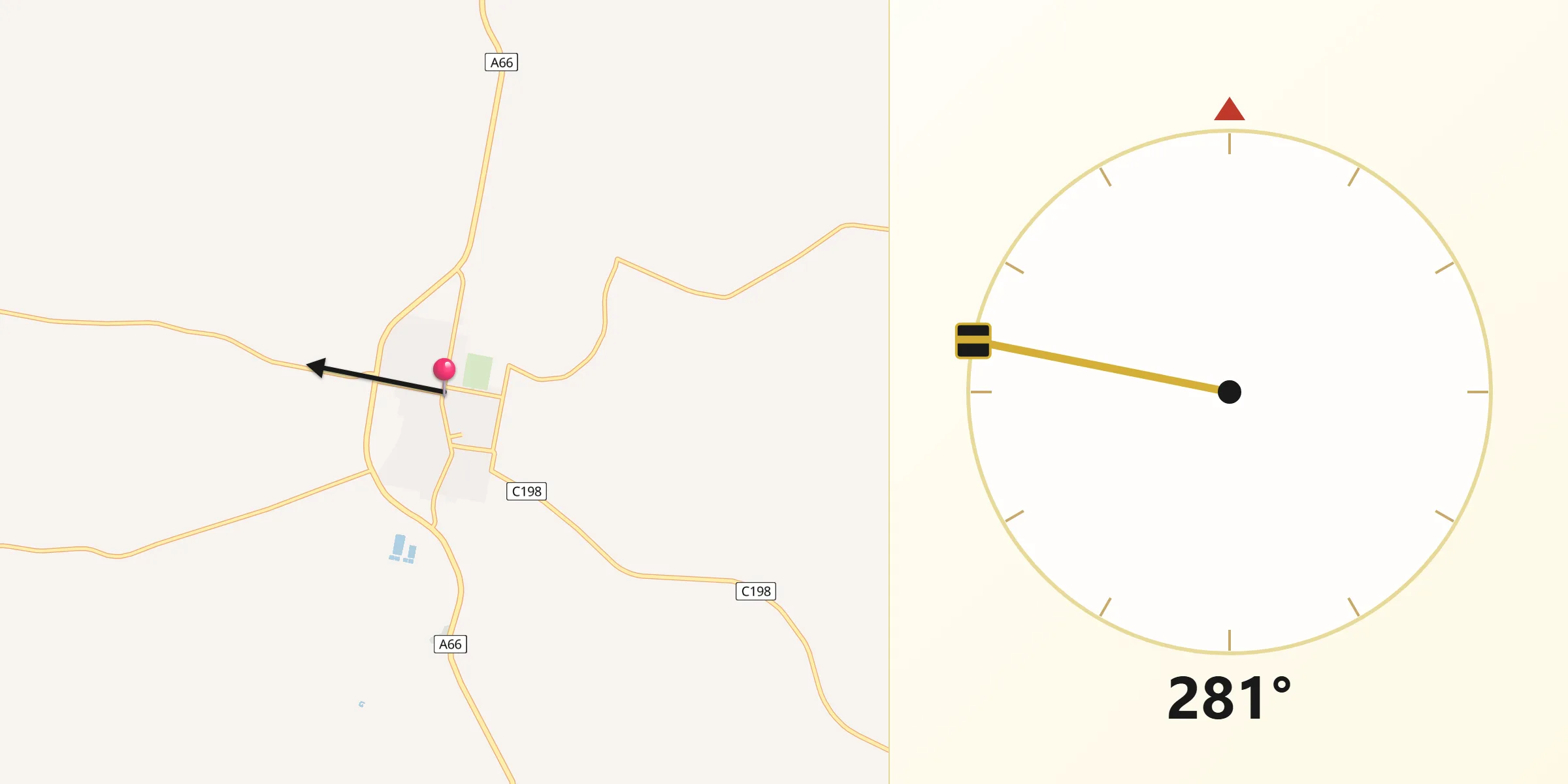 Qibla Direction from Penola