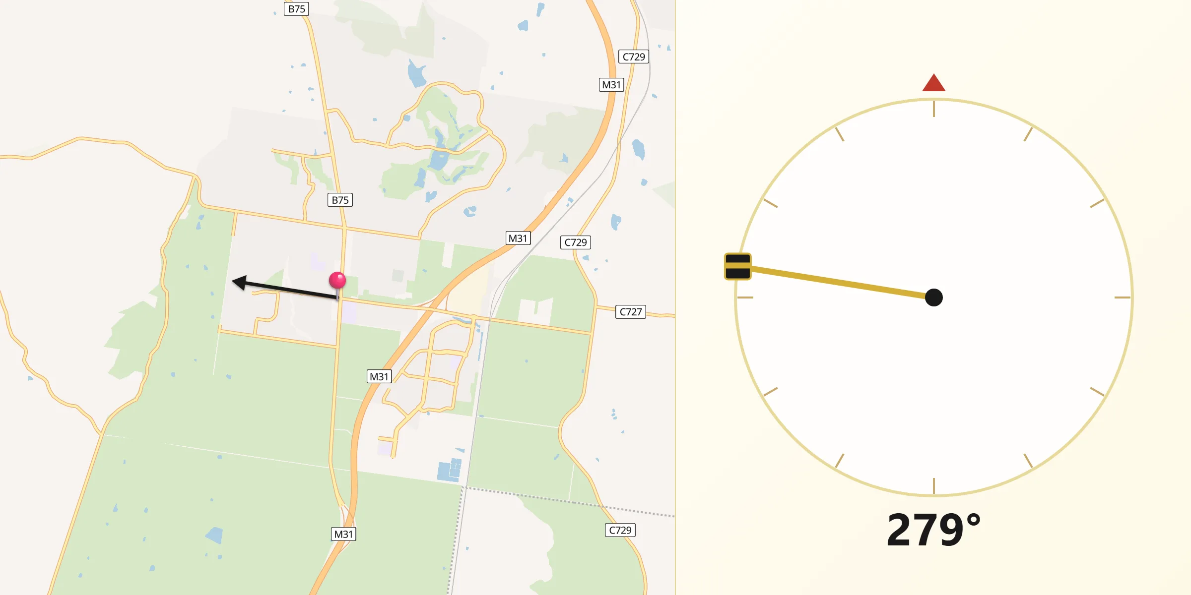 Qibla Direction from Wallan