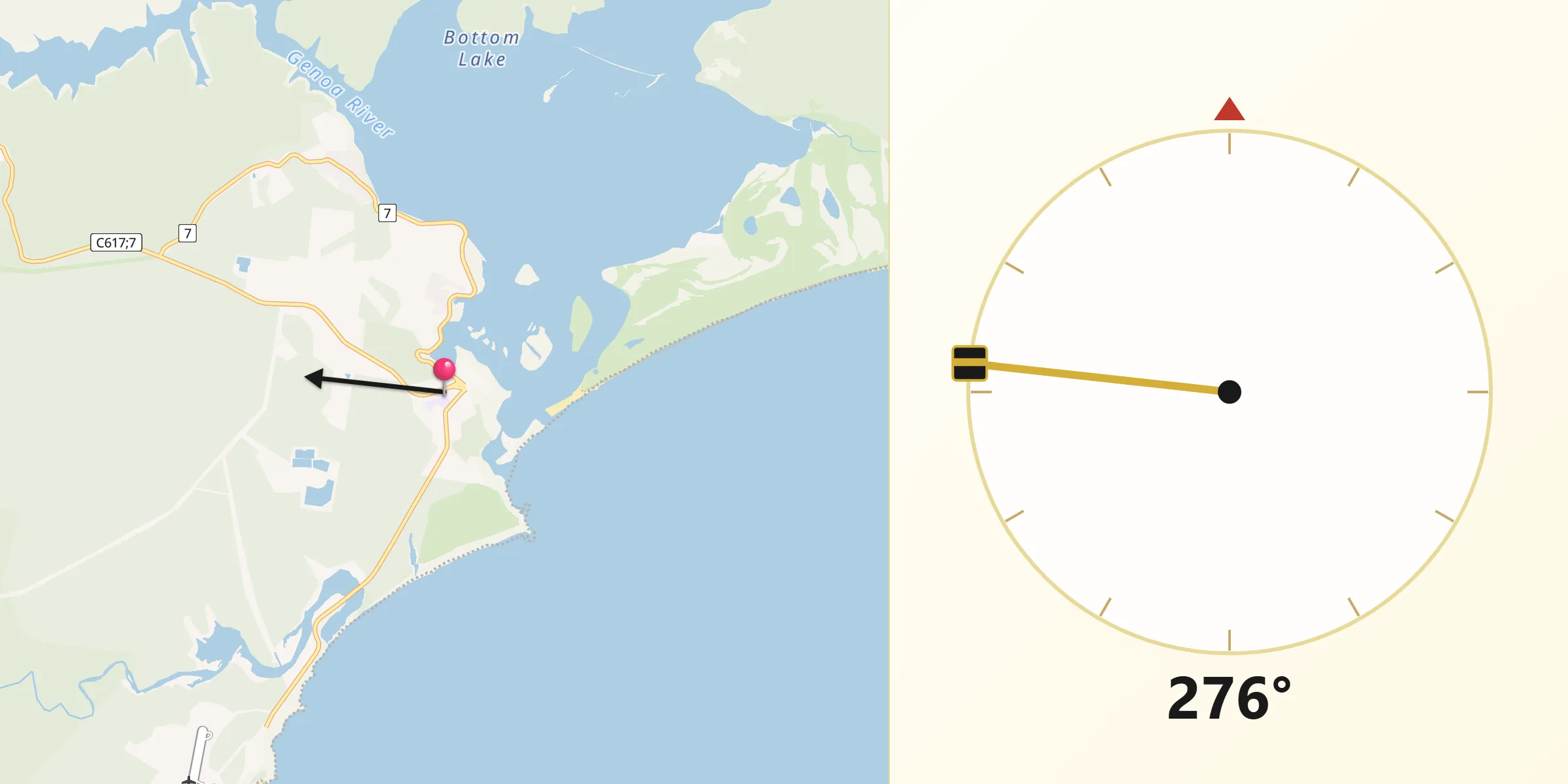Qibla Direction from Mallacoota
