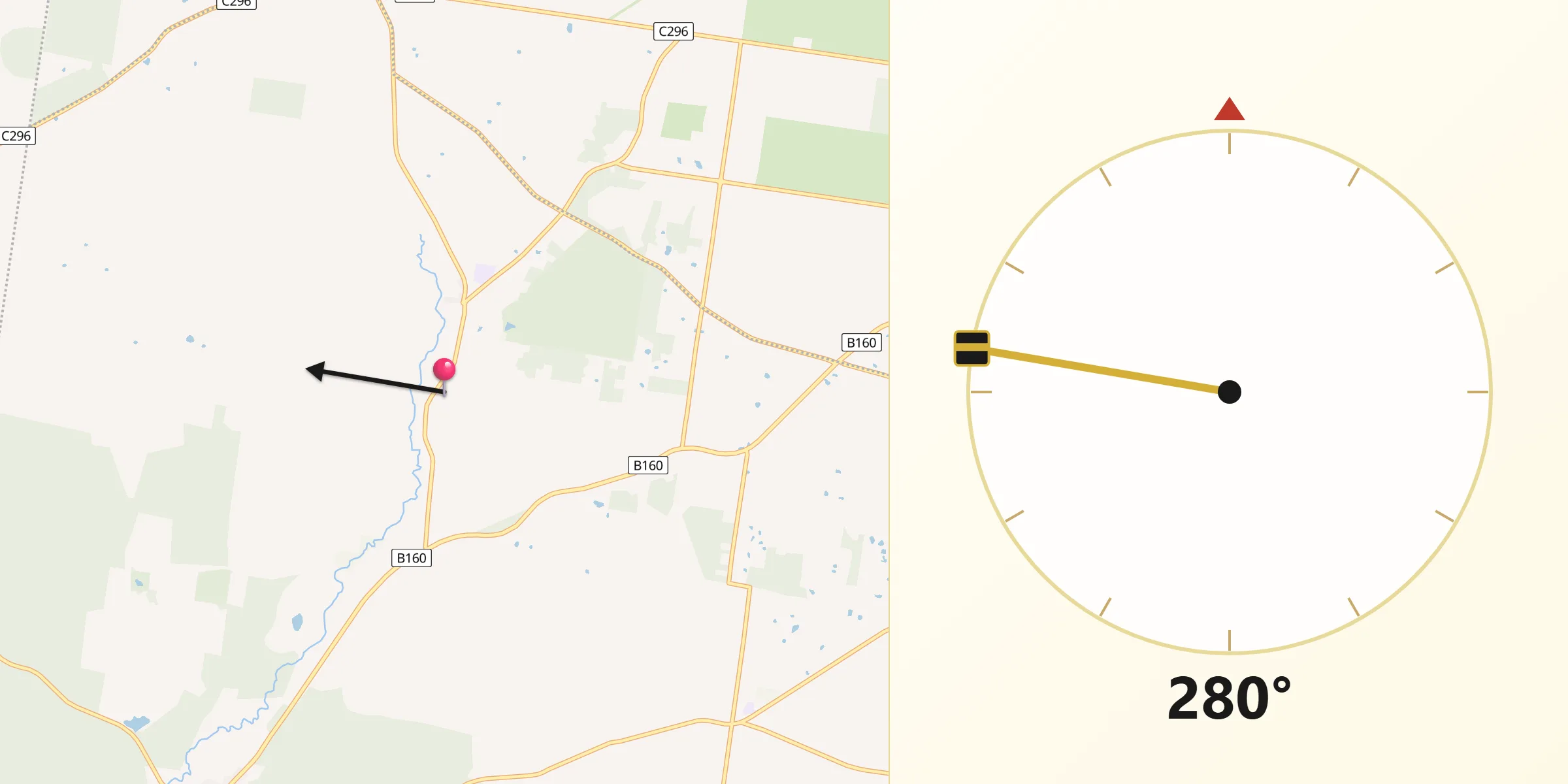 Qibla Direction from Haddon