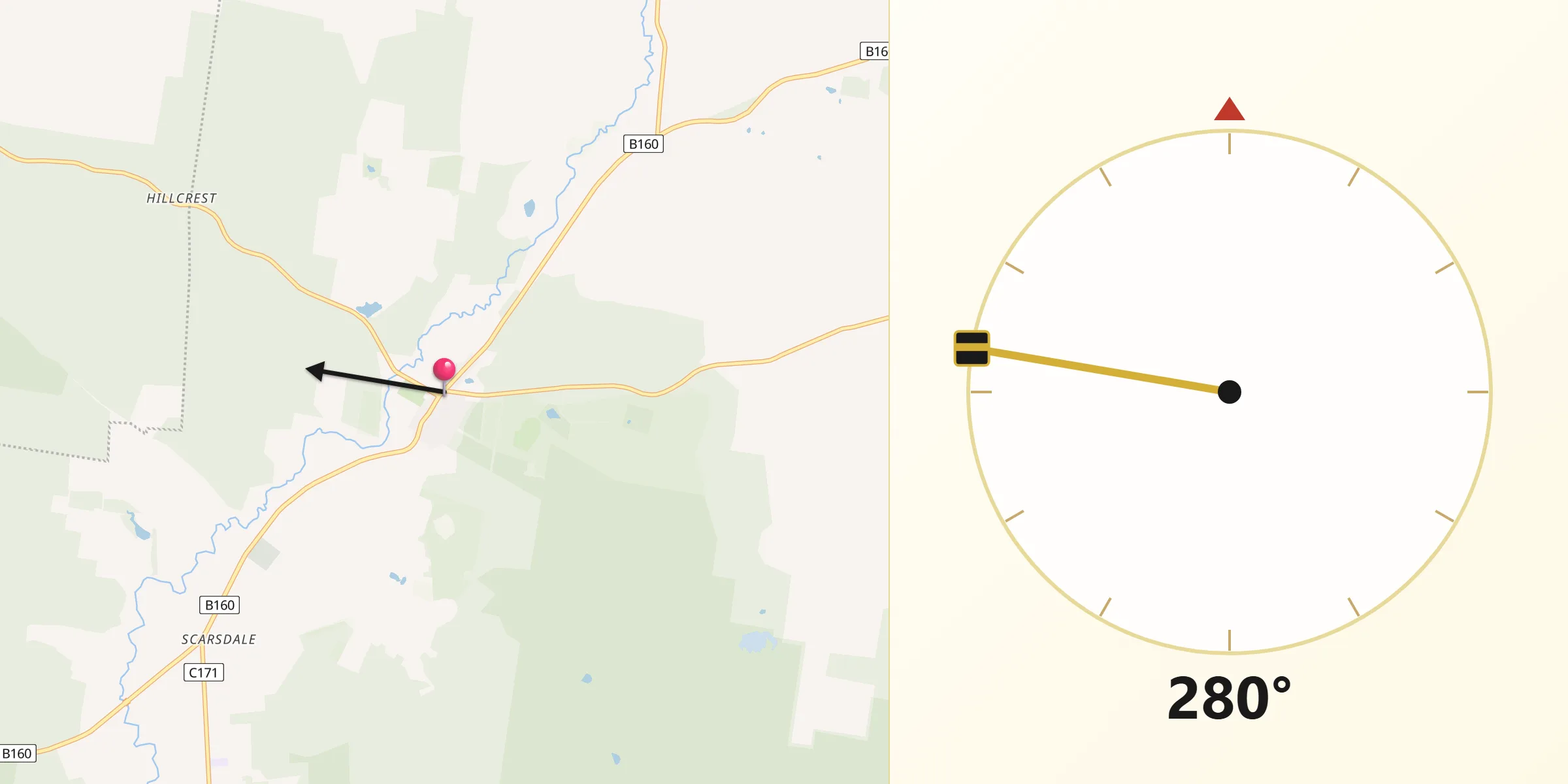 Qibla Direction from Smythesdale