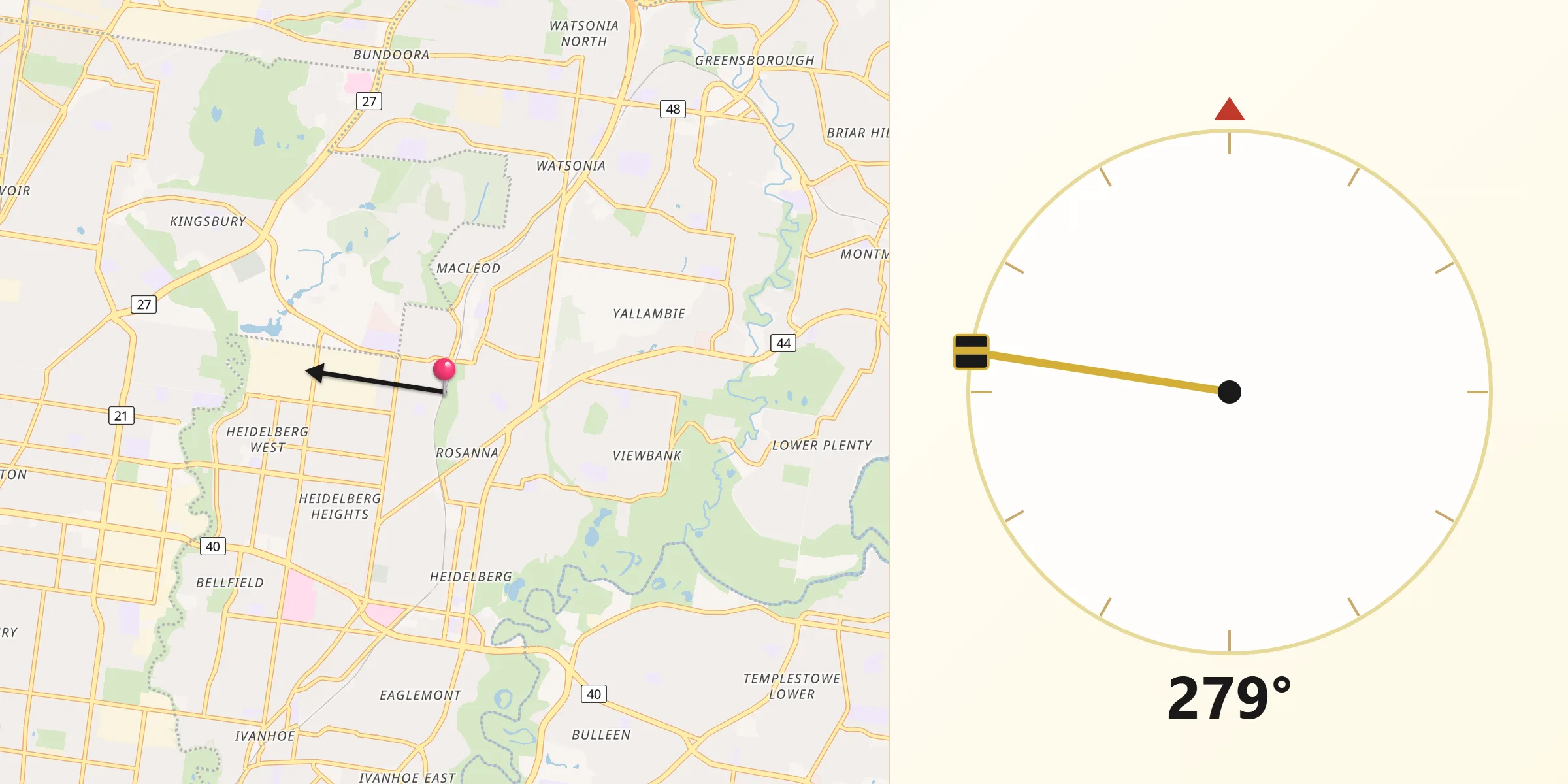 Qibla Direction from Macleod