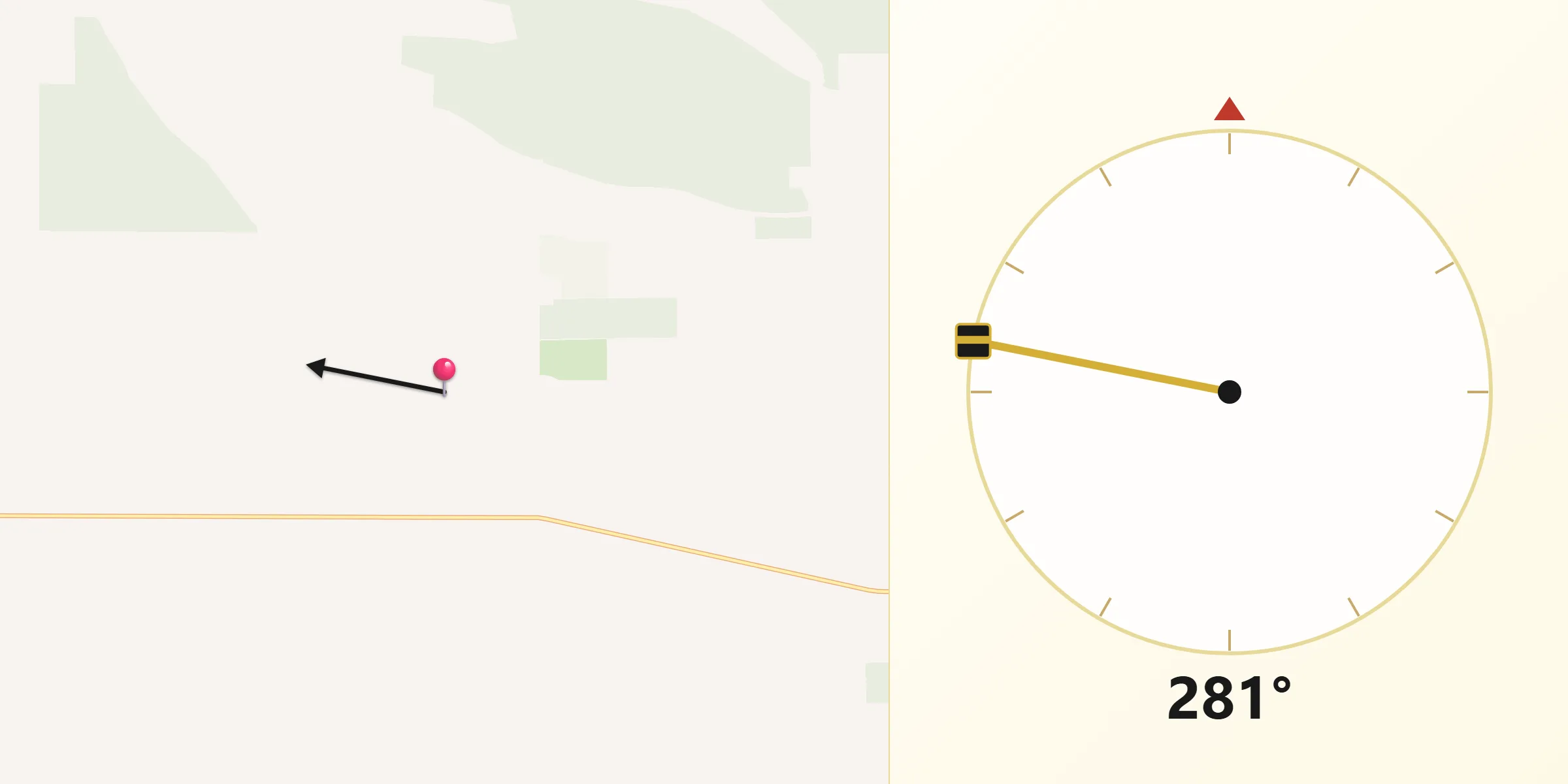 Qibla Direction from Grant