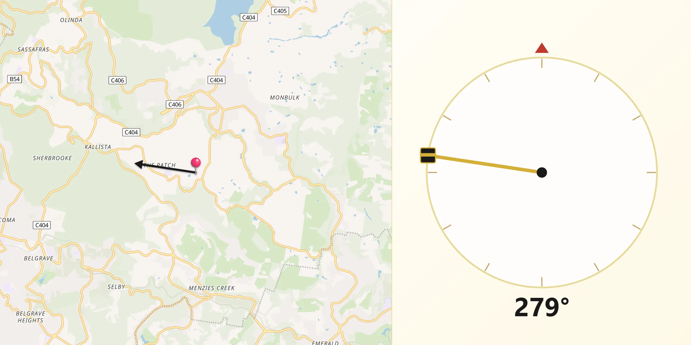 Qibla Direction from The Patch