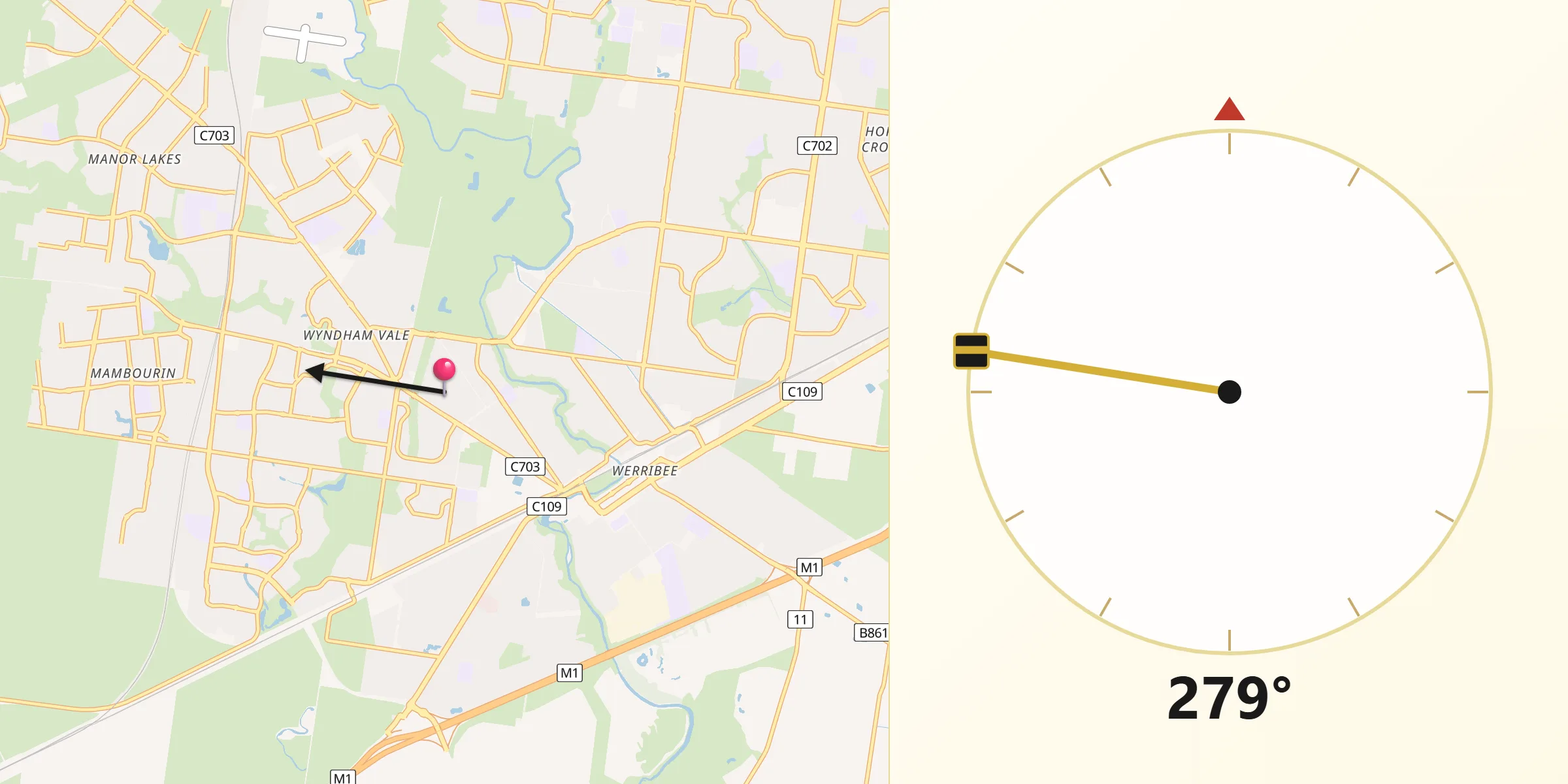 Qibla Direction from Wyndham