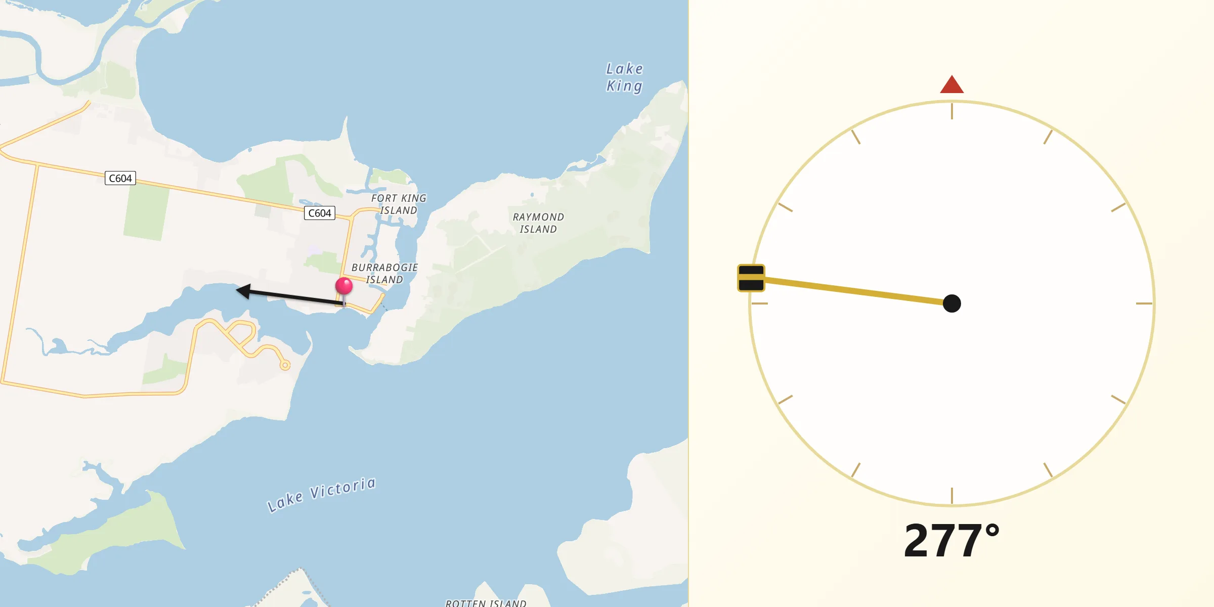 Qibla Direction from Paynesville