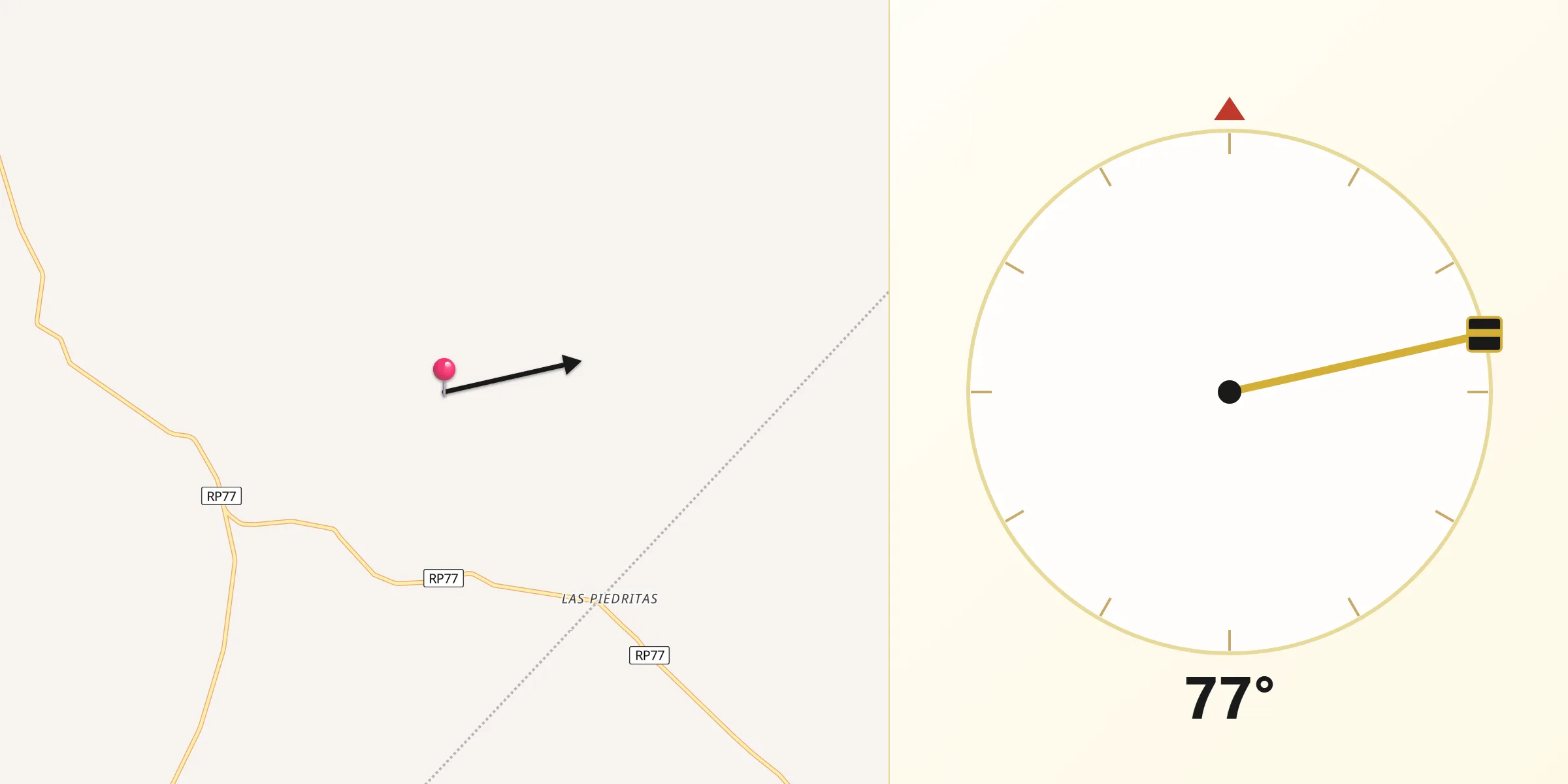 Dirección de la Qibla desde General Pueyrredón