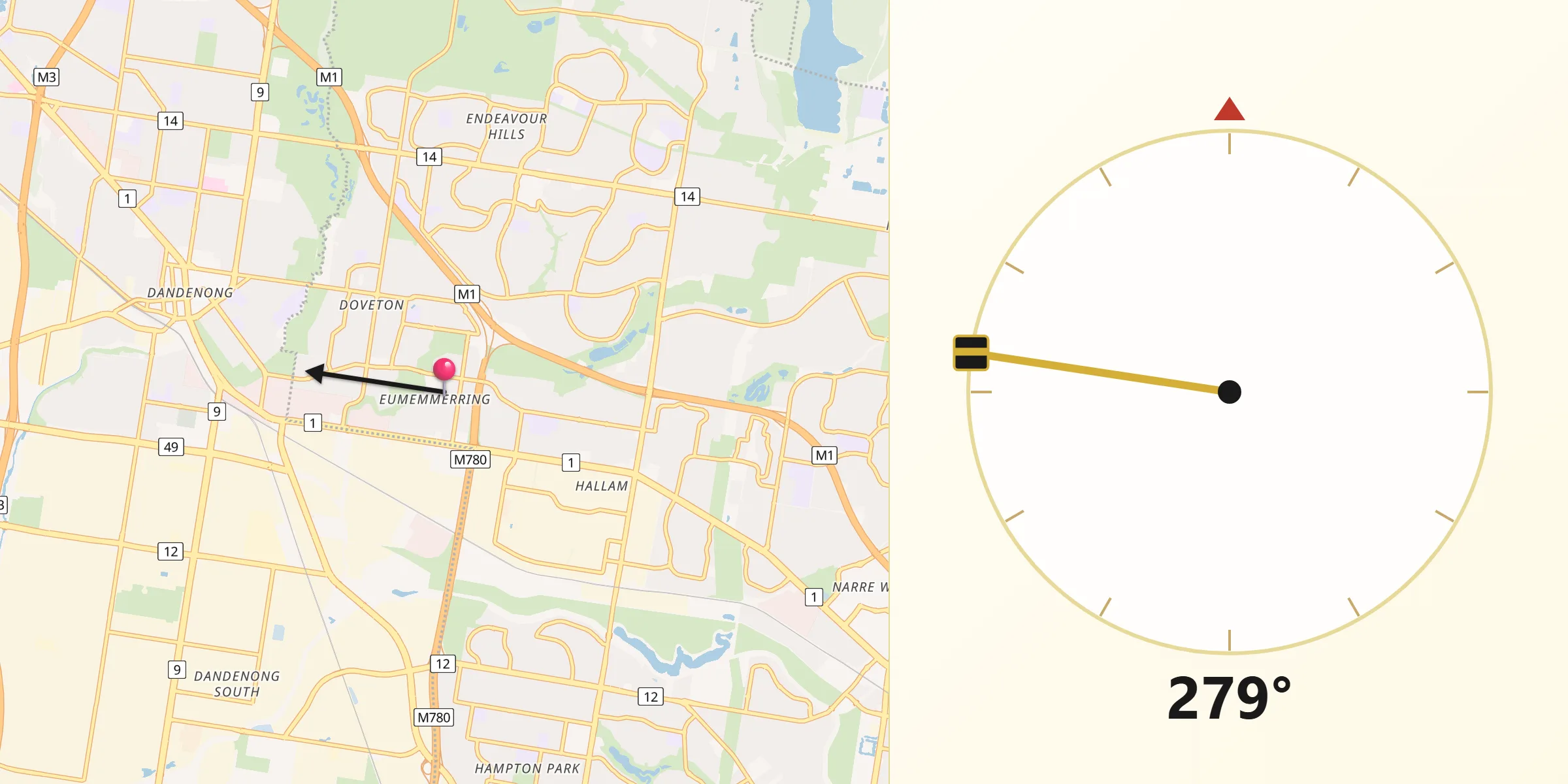 Qibla Direction from Eumemmerring