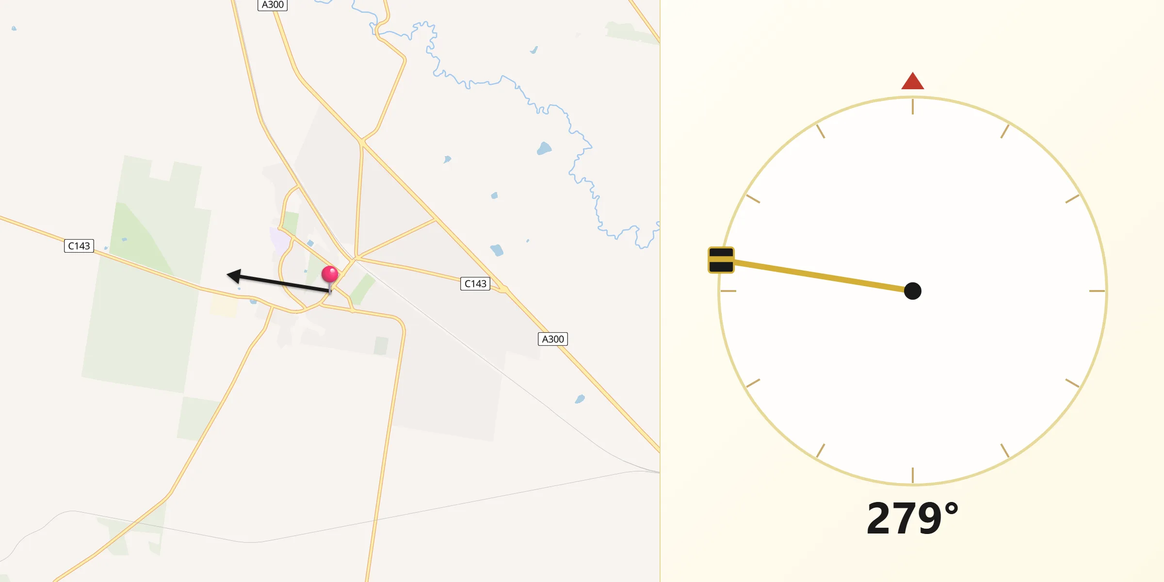 Qibla Direction from Bannockburn