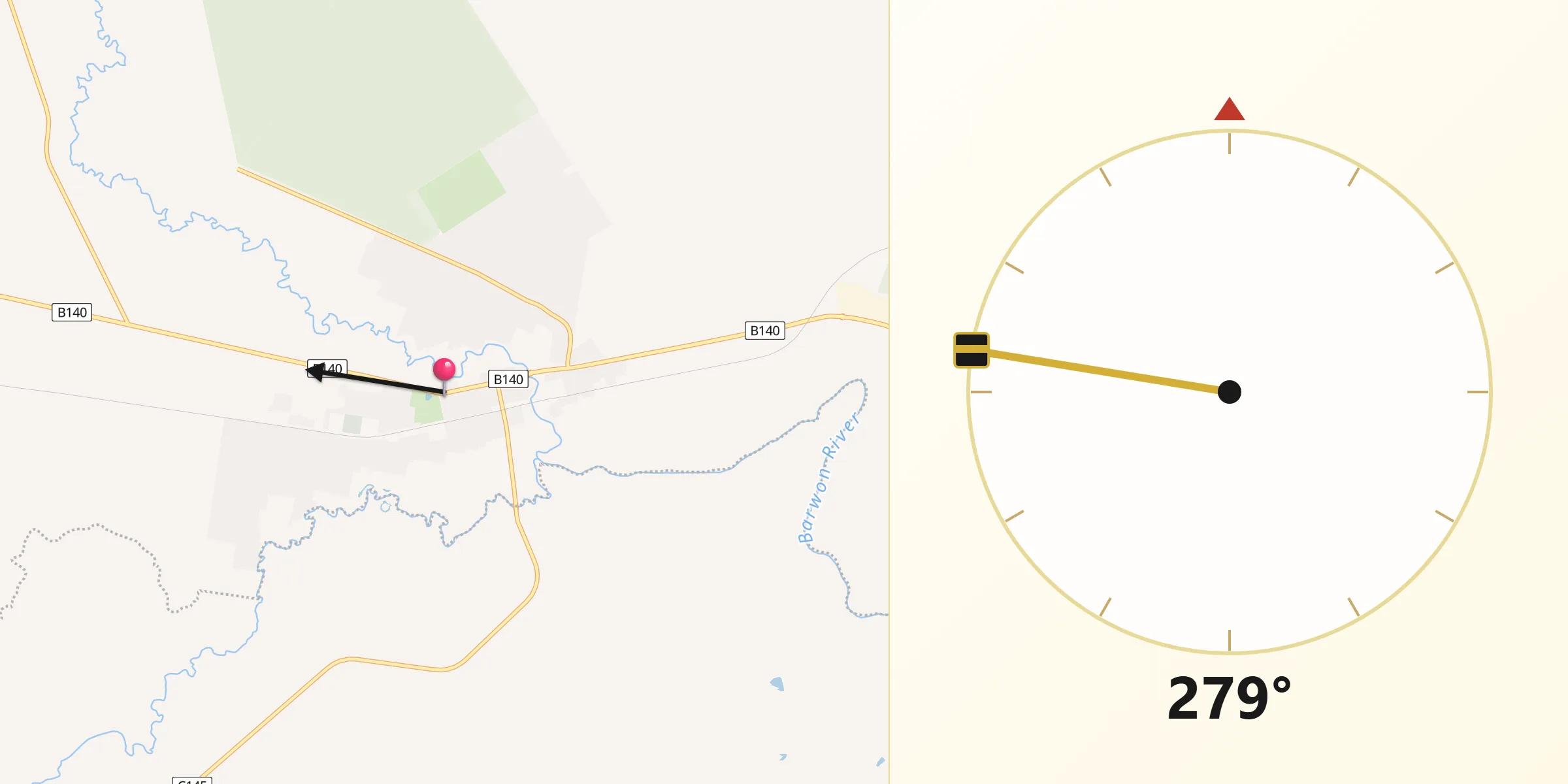 Qibla Direction from Inverleigh