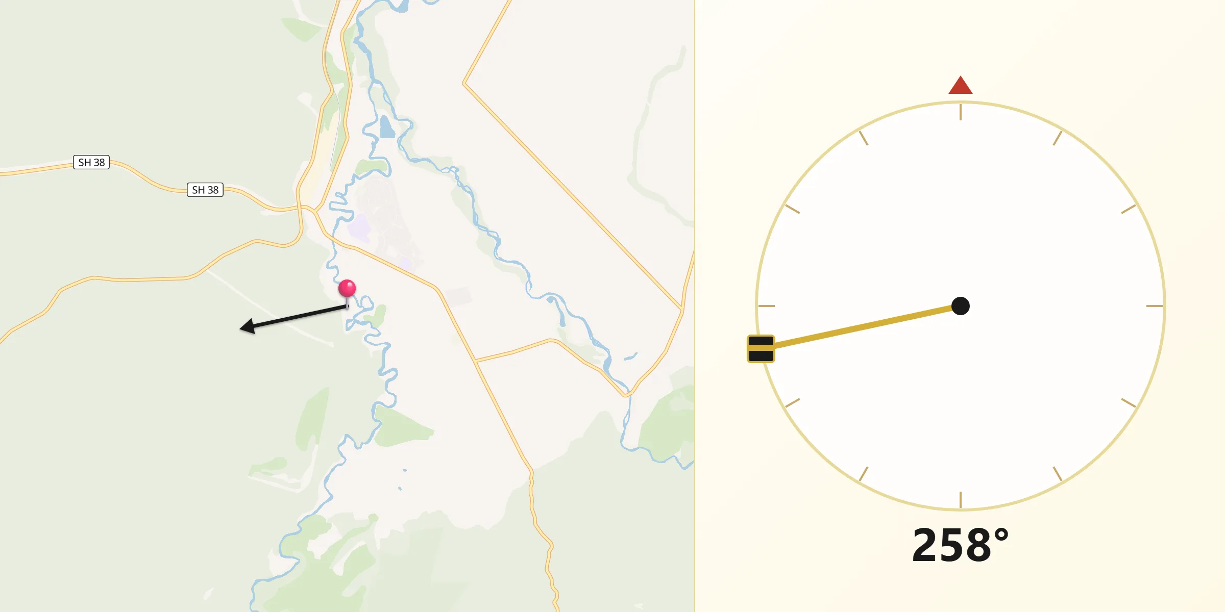 Qibla Direction from Murupara