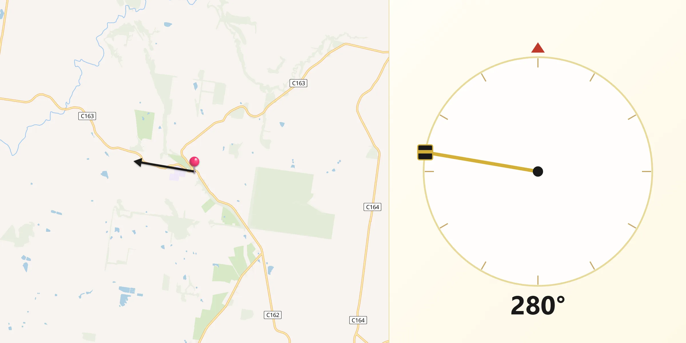 Qibla Direction from Timboon