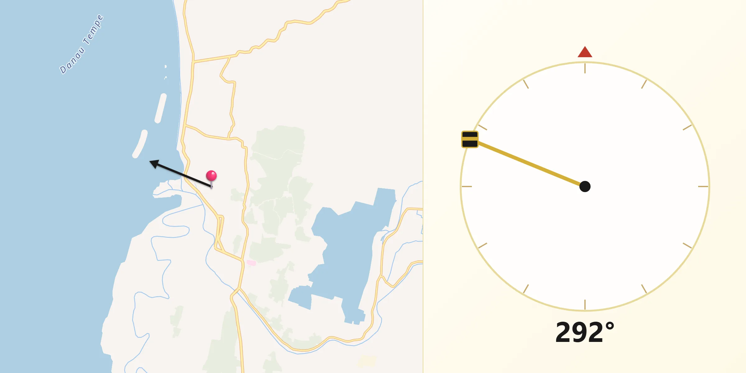 Qibla Direction from Sengkang