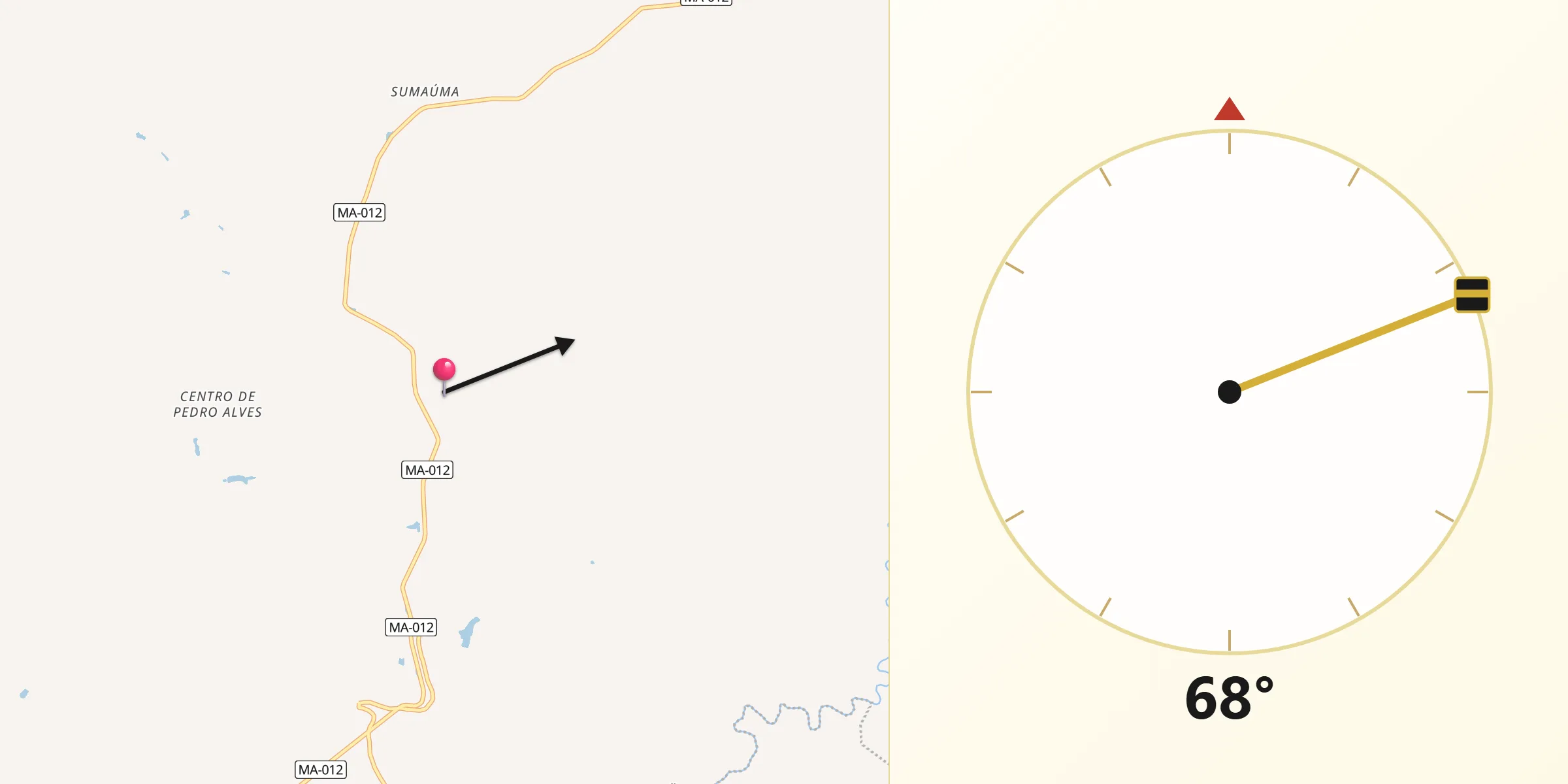 Direção da Qibla a partir de São Roberto