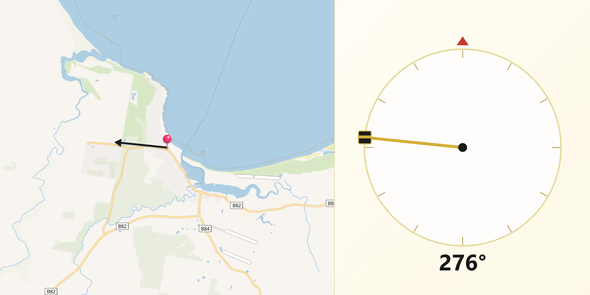 Qibla Direction from Bridport