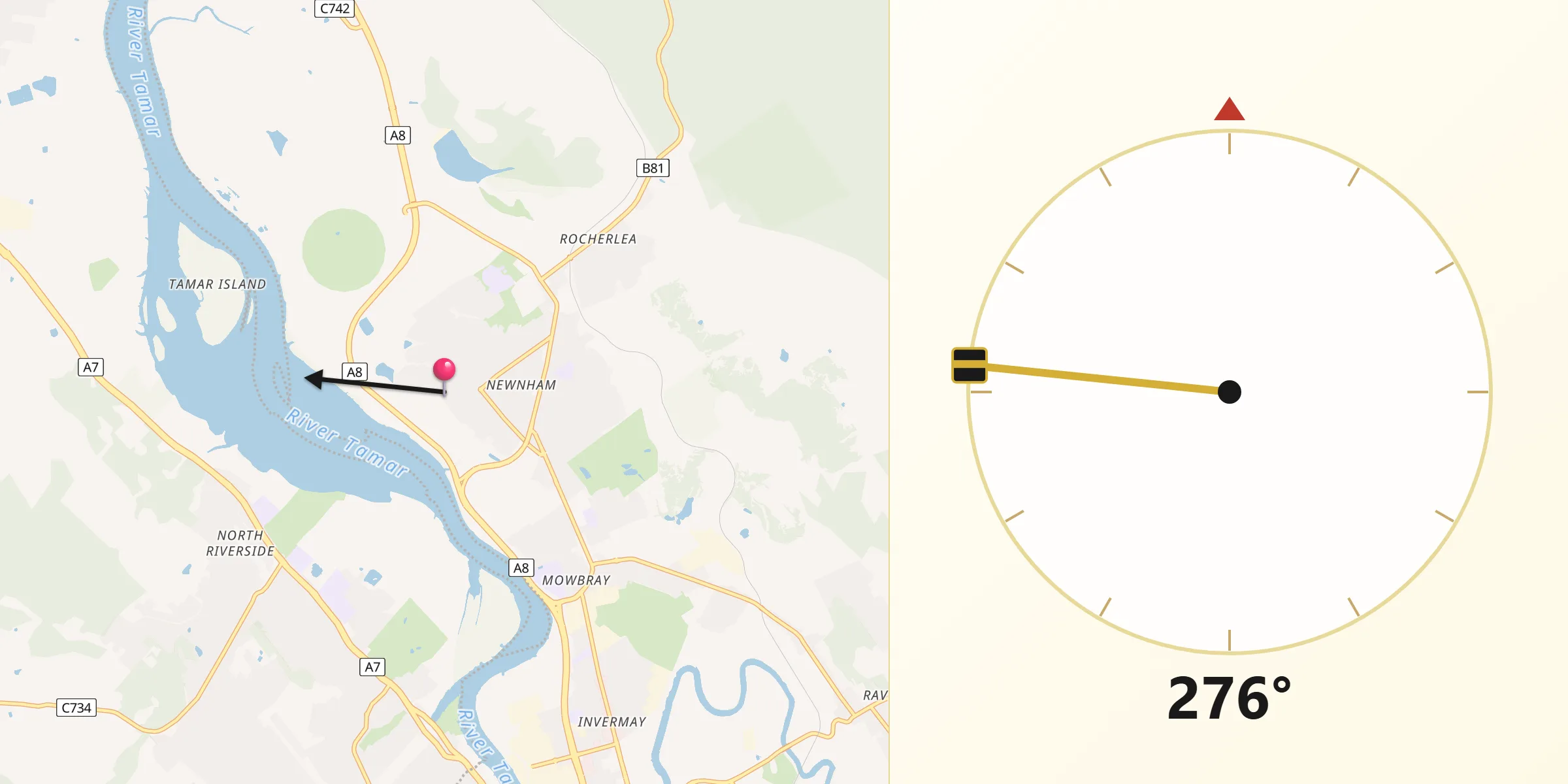 Qibla Direction from Newnham