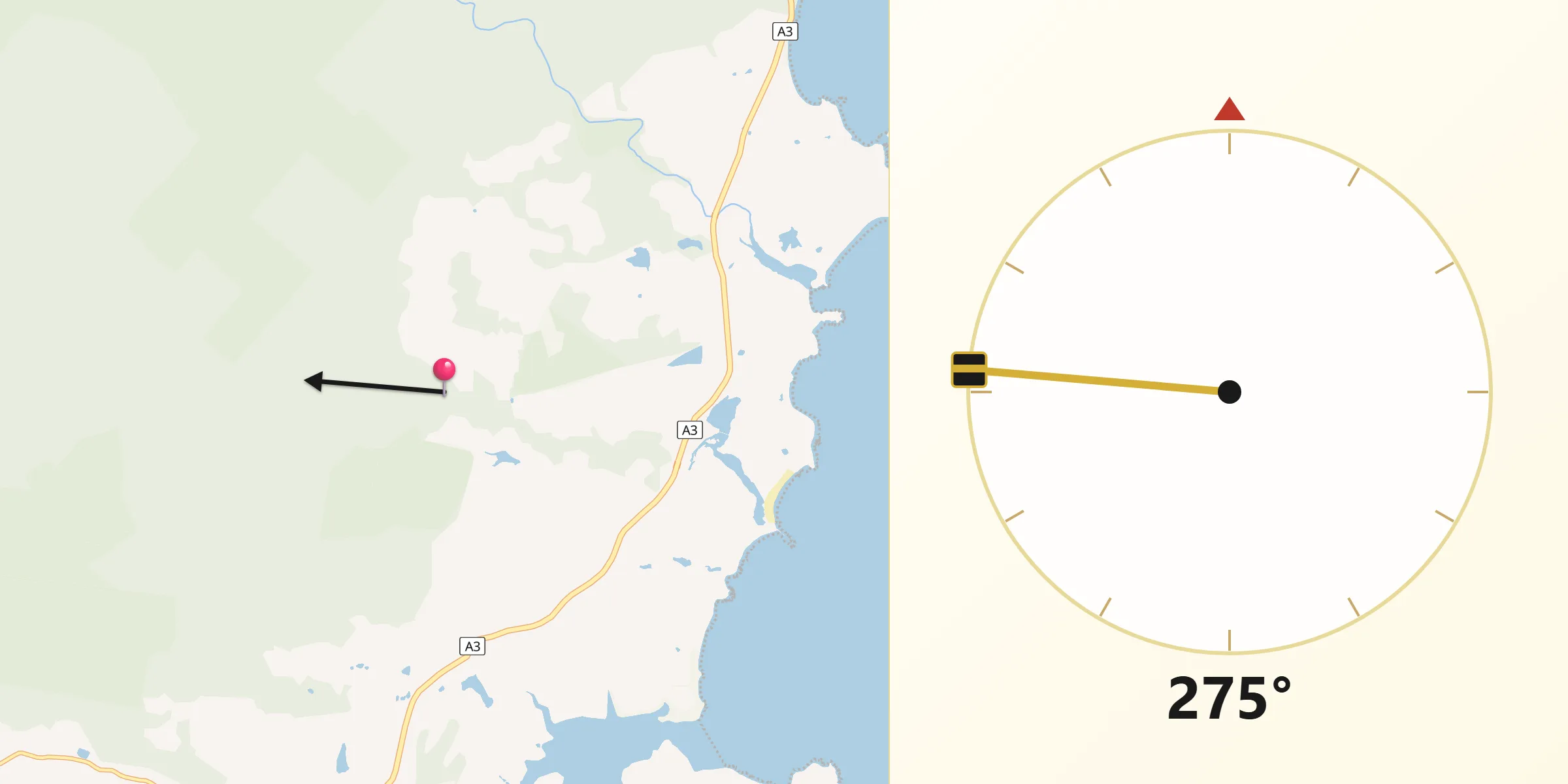 Qibla Direction from Glamorgan/Spring Bay