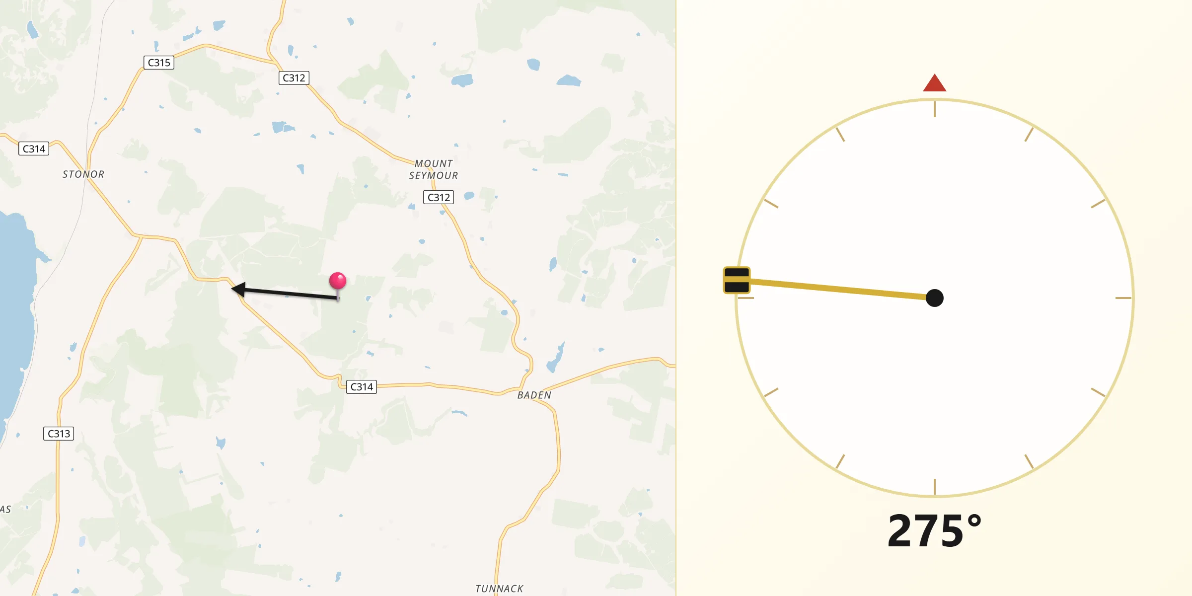 Qibla Direction from Southern Midlands