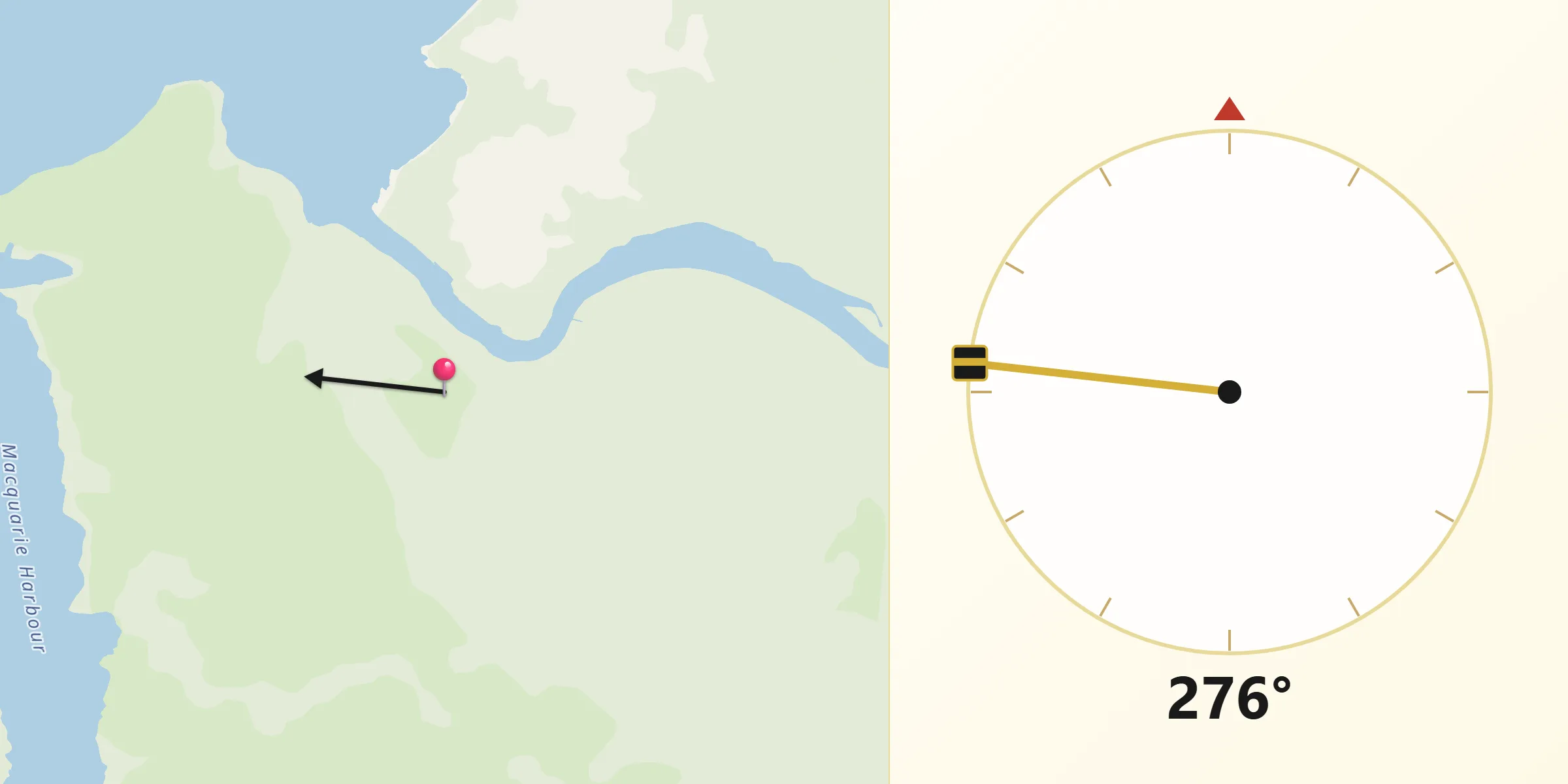 Qibla Direction from West Coast